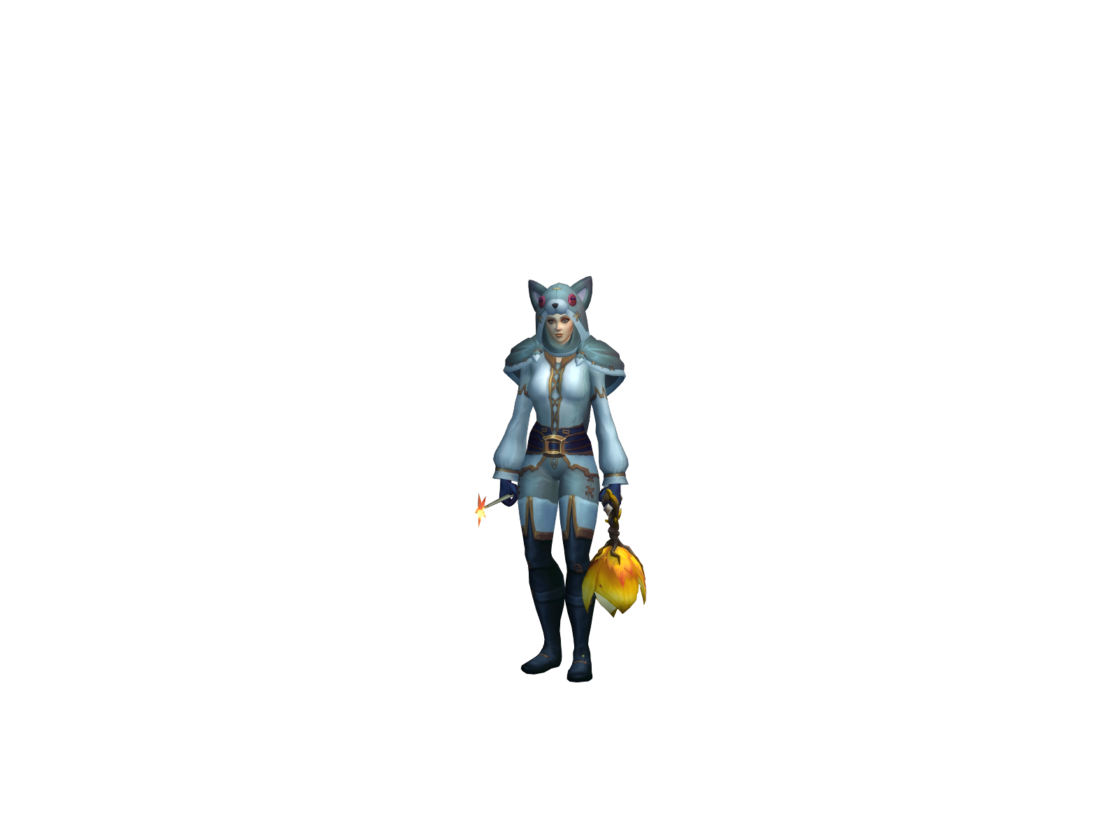 Negyellel 3D character render