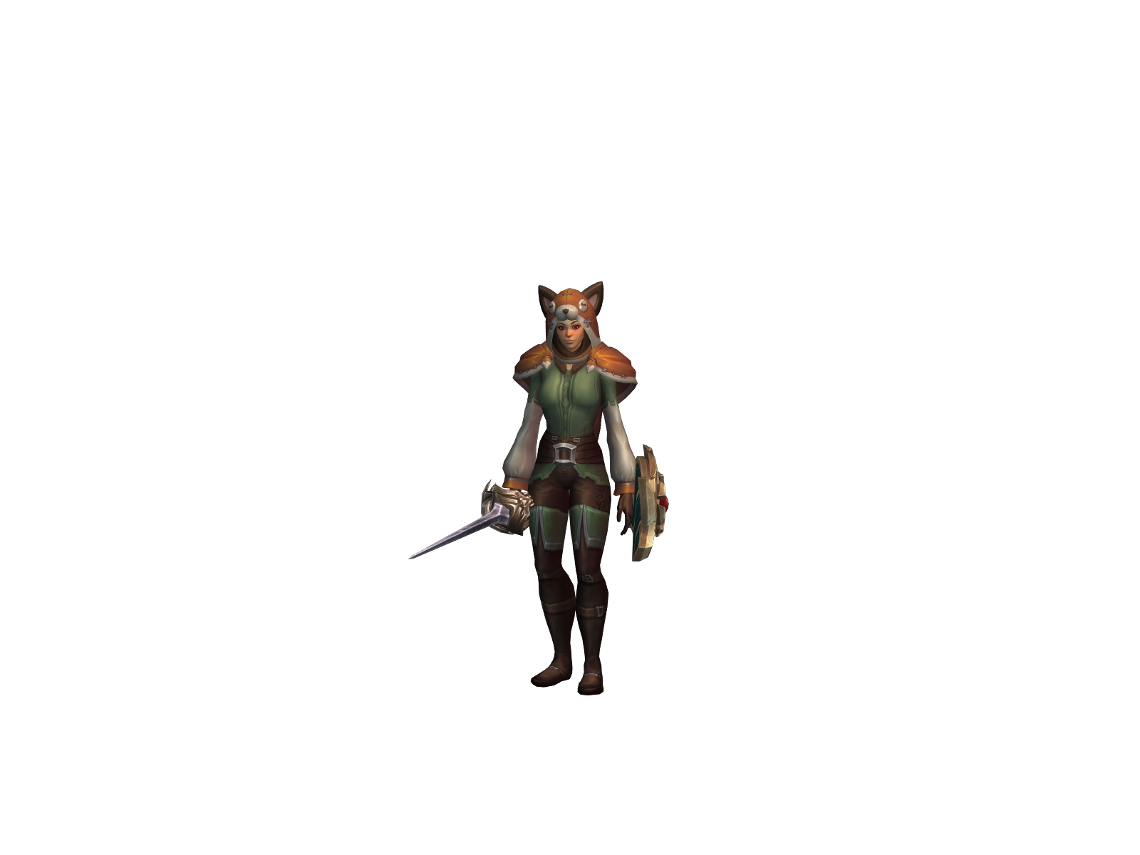Duckywong 3D character render