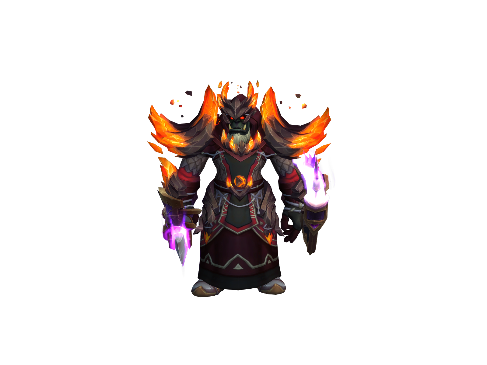 Helemental 3D character render