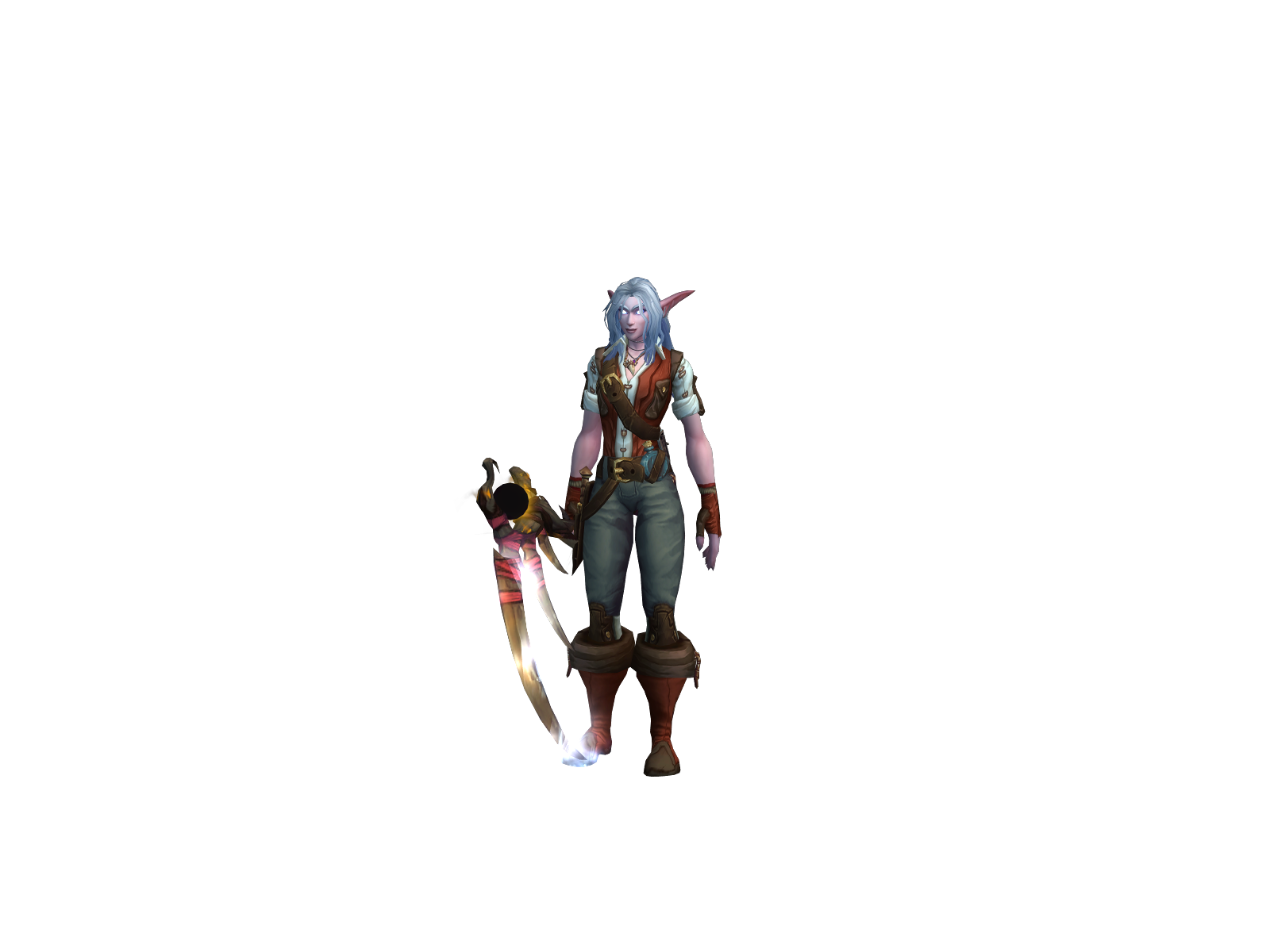 Liiatris 3D character render