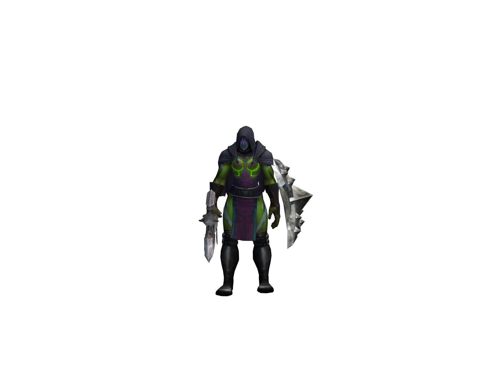 Rethin 3D character render