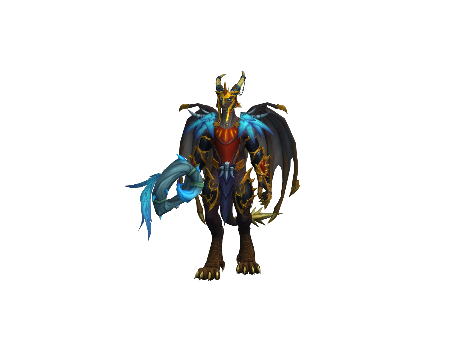 Coradrax 3D character render