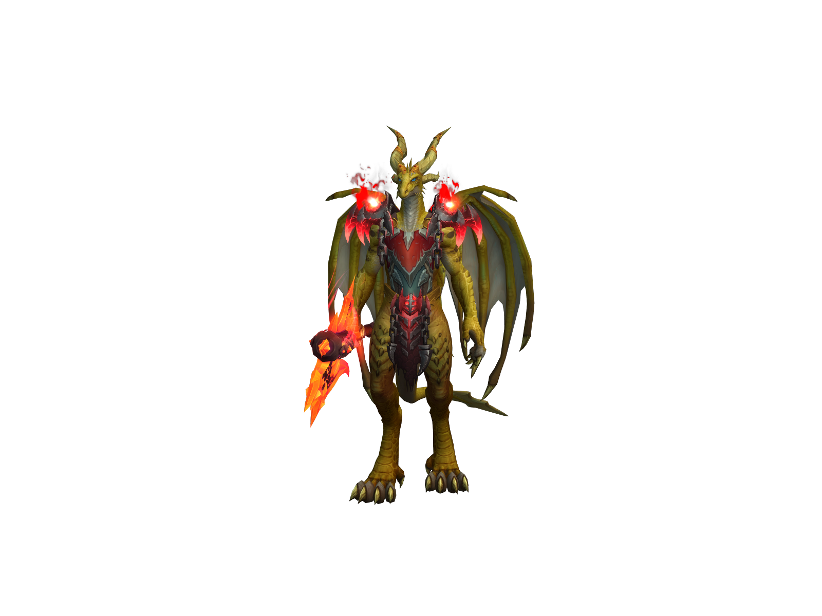 Blåslampa 3D character render