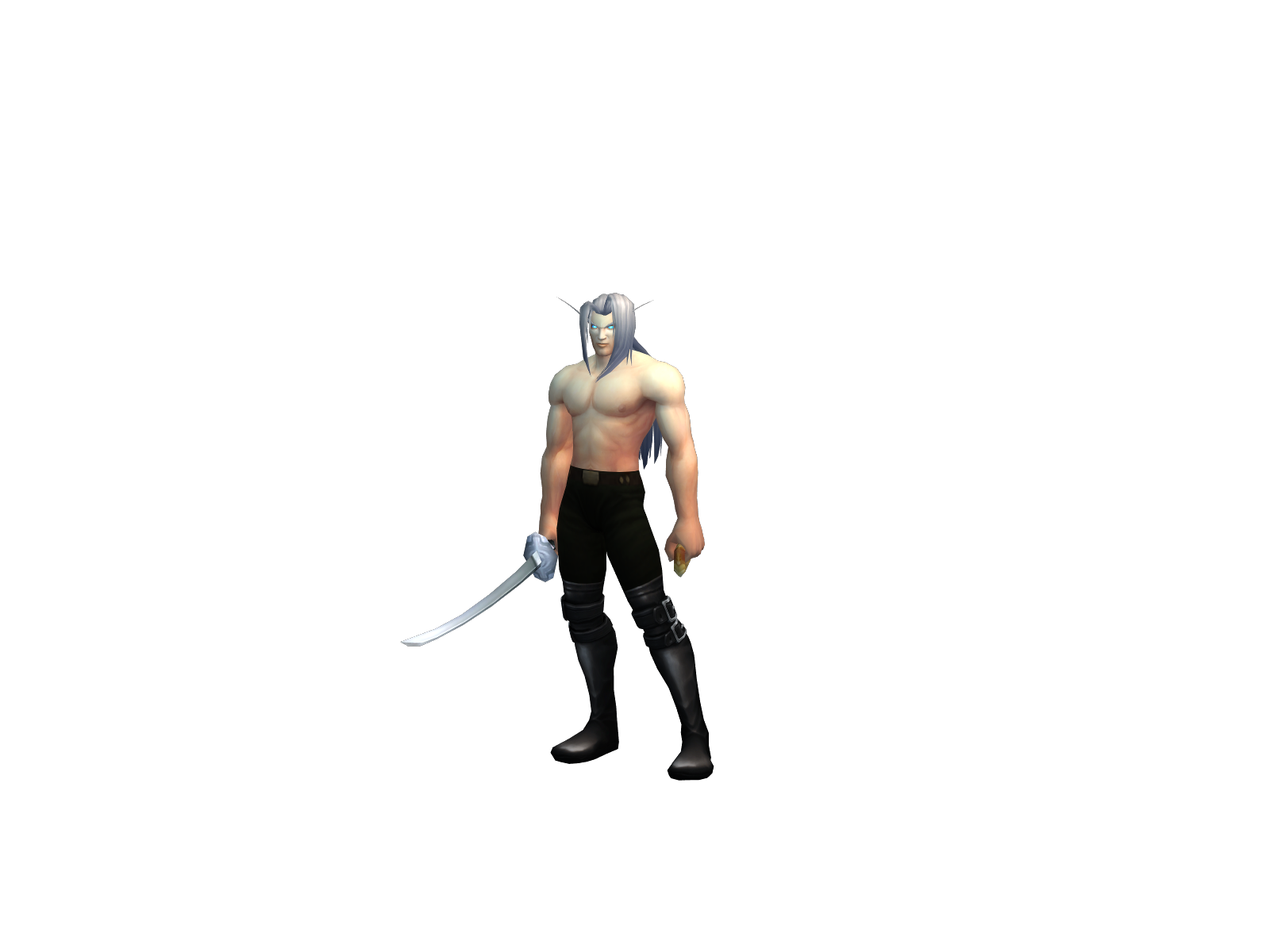 Sephiroth 3D character render
