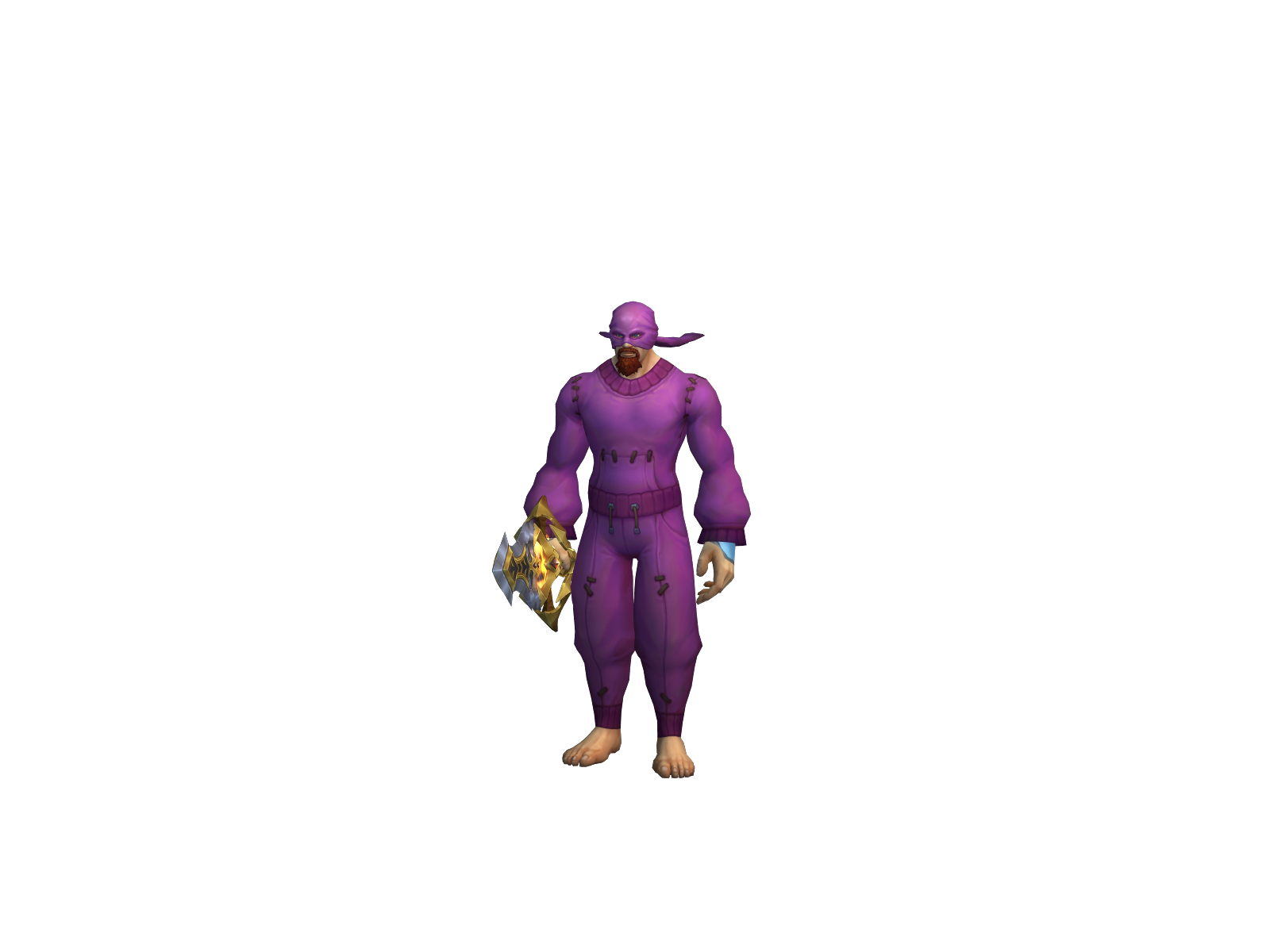 Chackmaster 3D character render