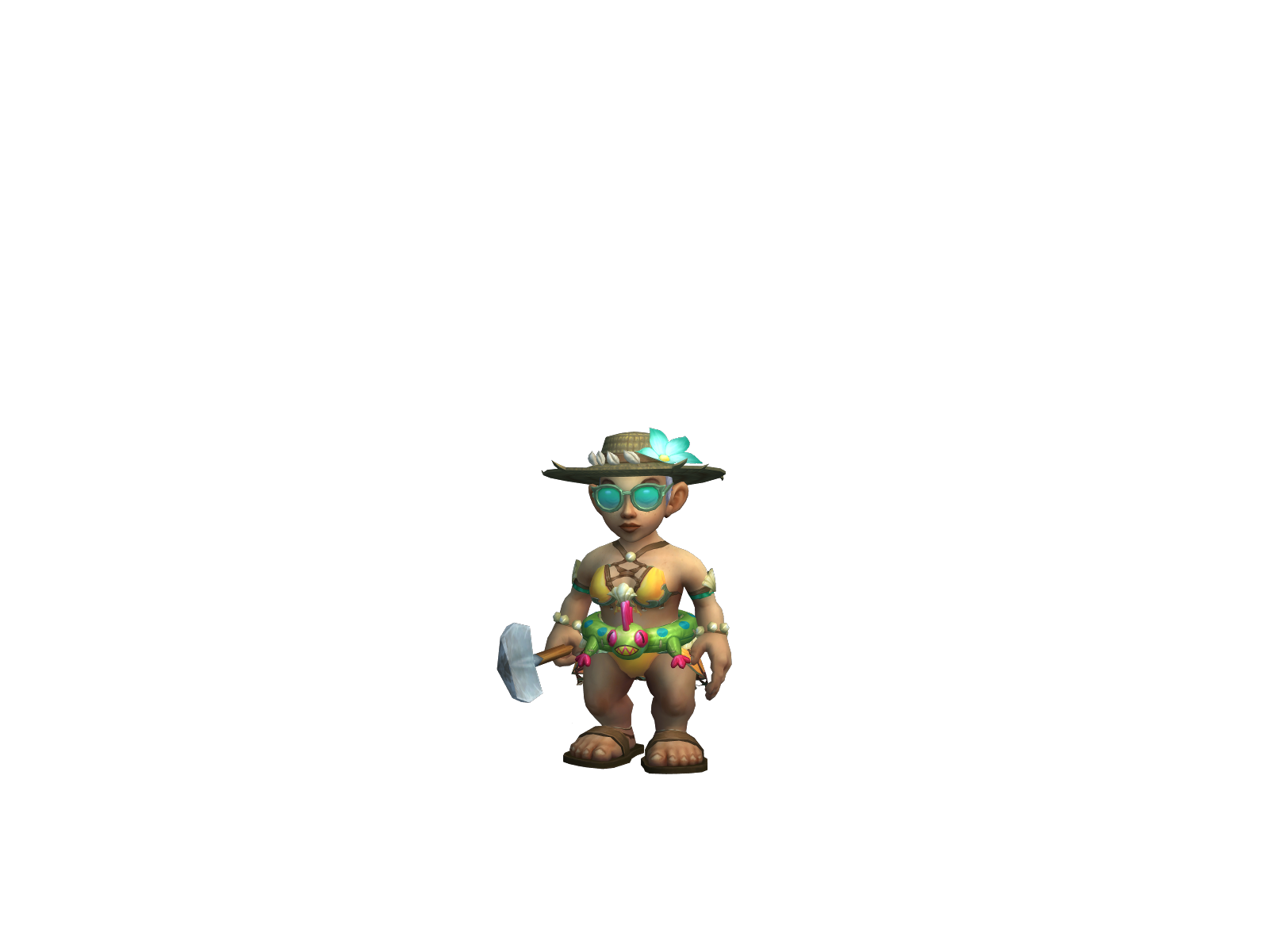 Minigena 3D character render