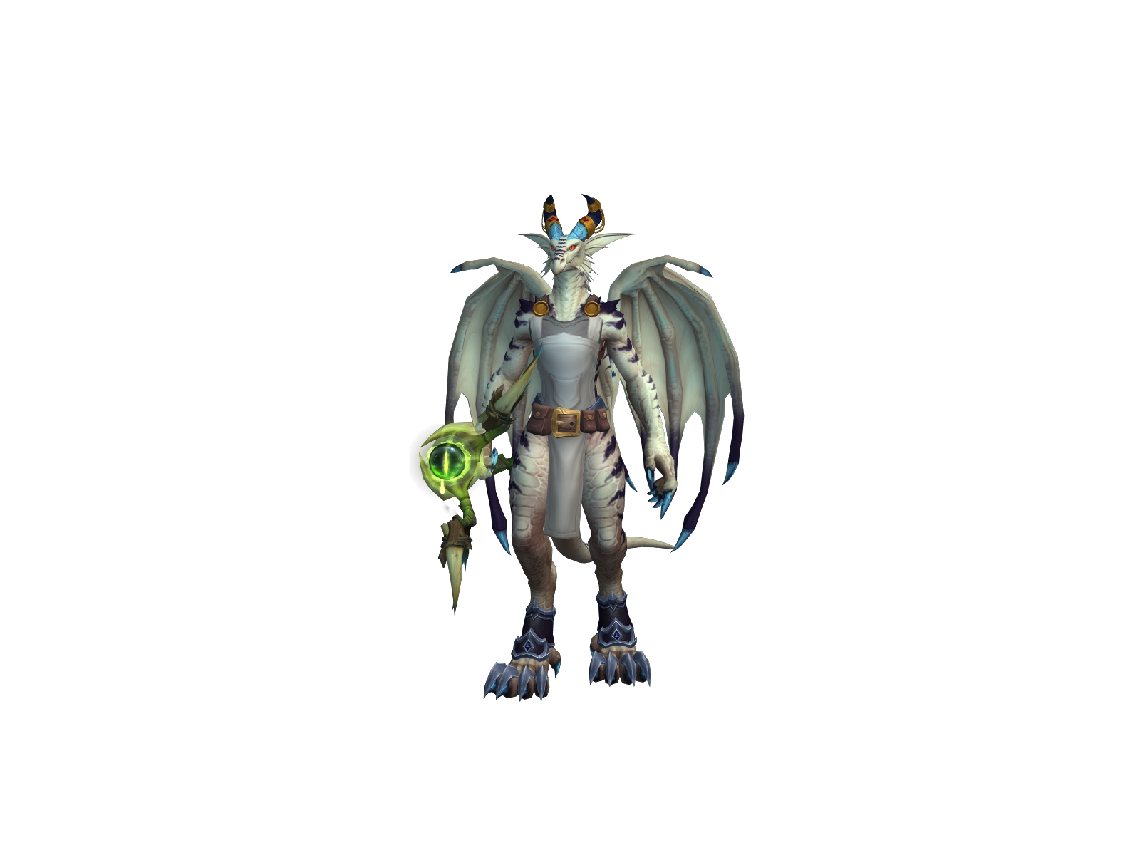 Featherlass 3D character render