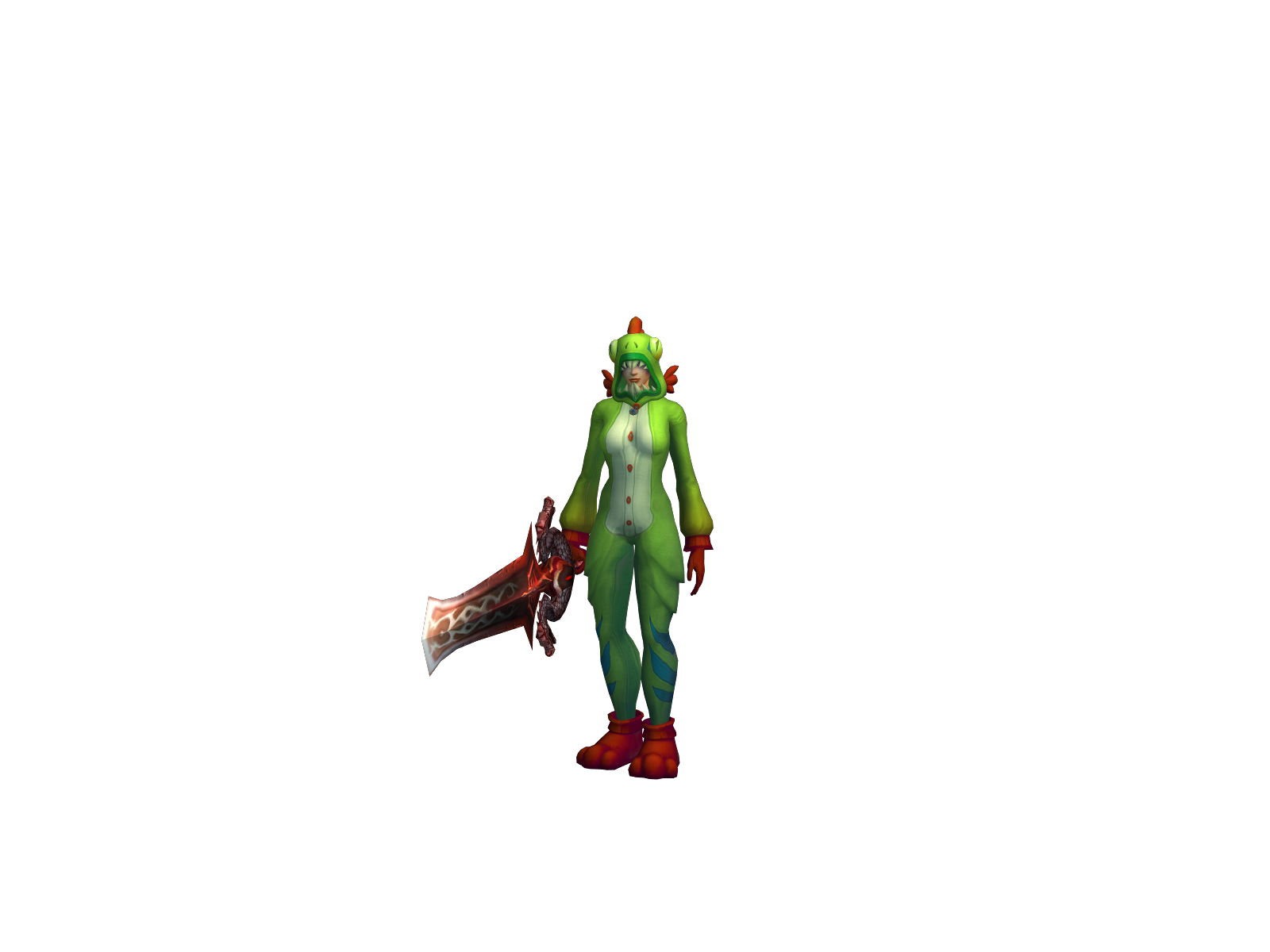 Retx 3D character render
