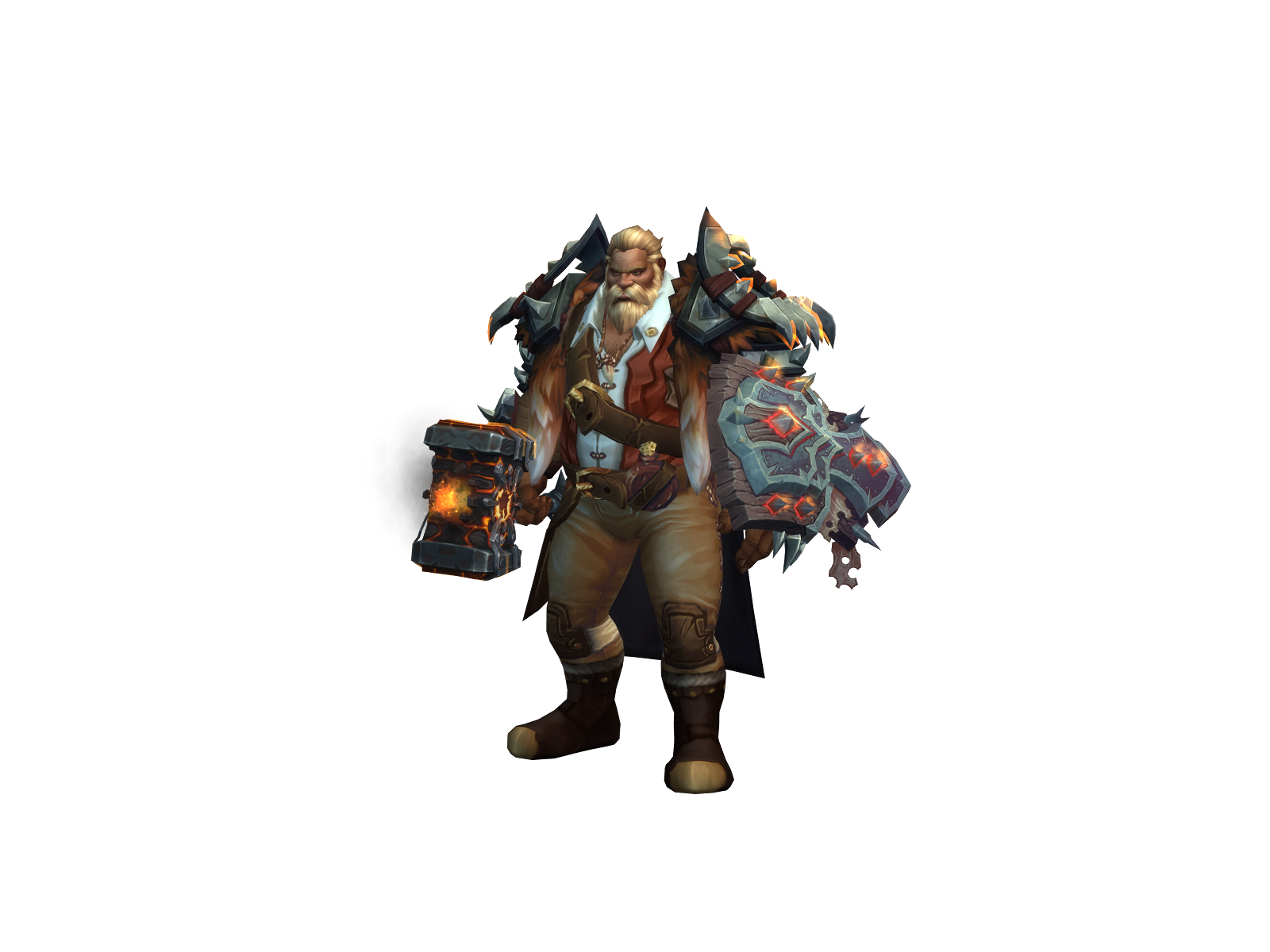 Moltenrâge 3D character render
