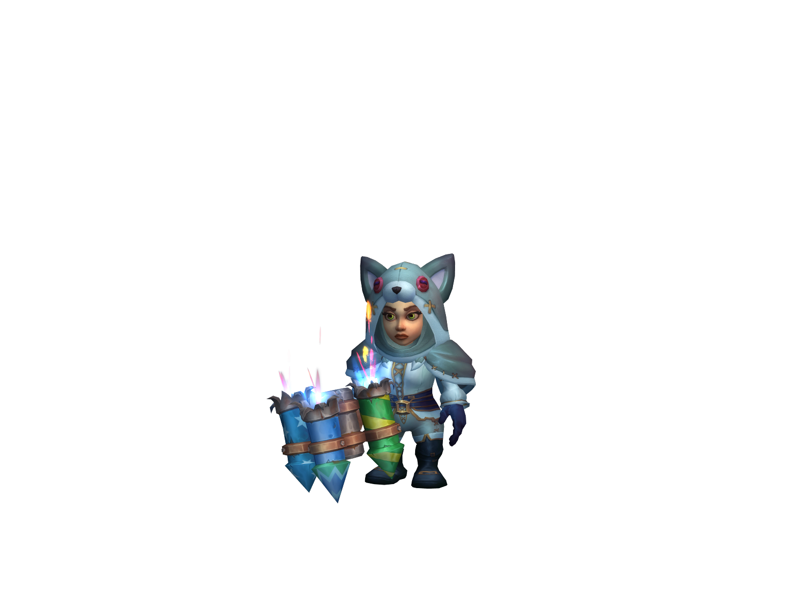 Skullycide 3D character render