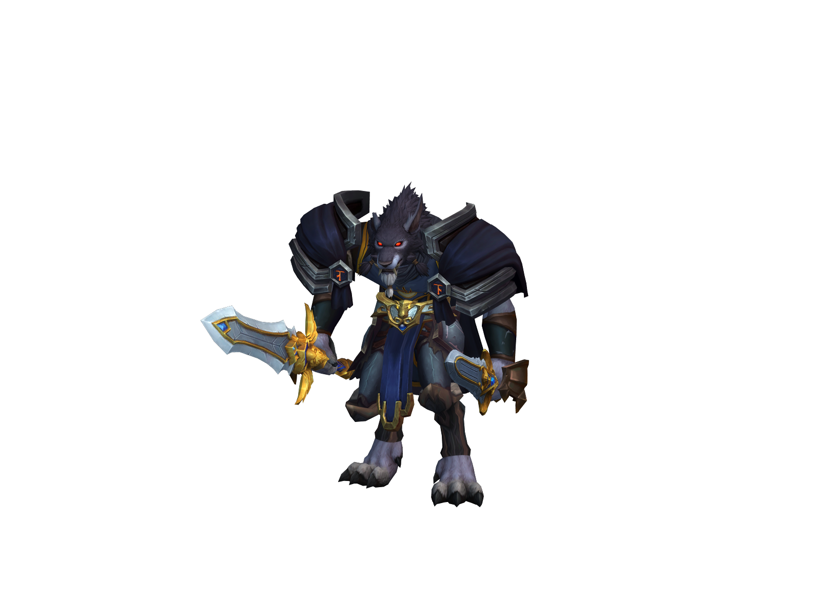 Samwulf 3D character render