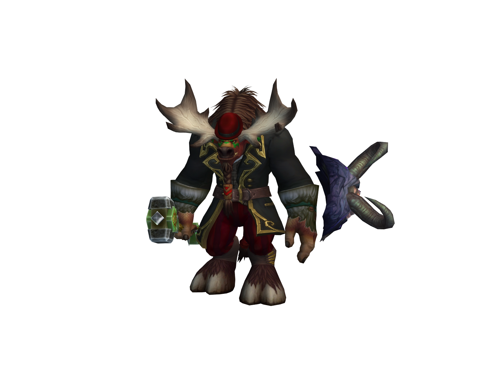Discobull 3D character render
