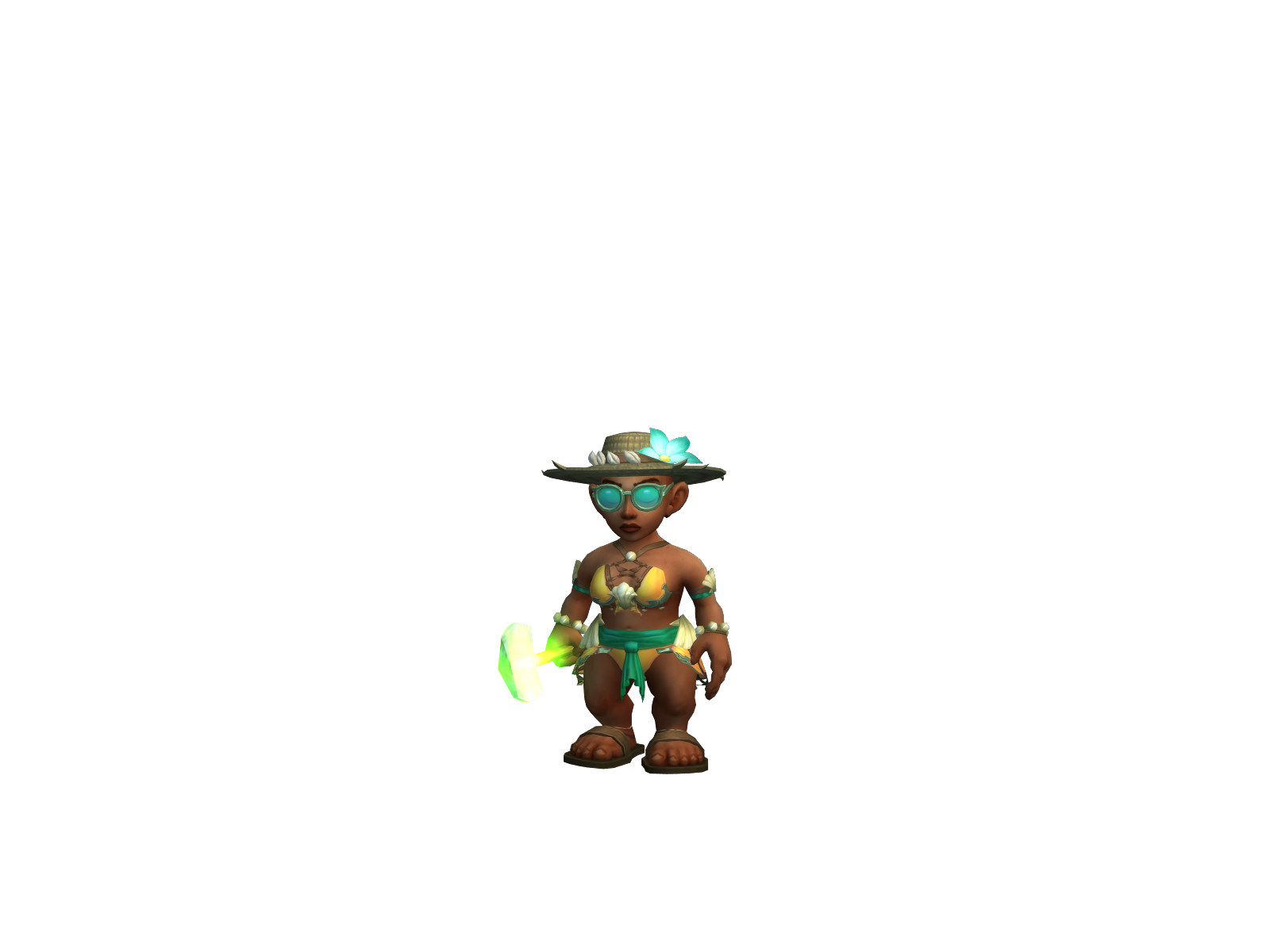 Drunkensweep 3D character render