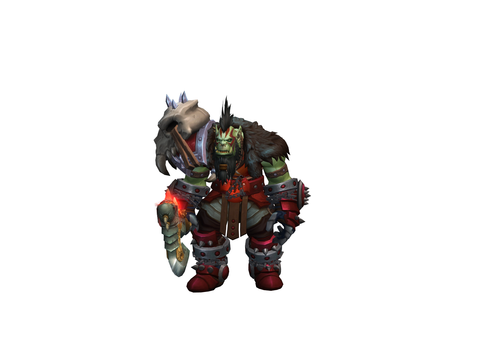 Exécuté 3D character render