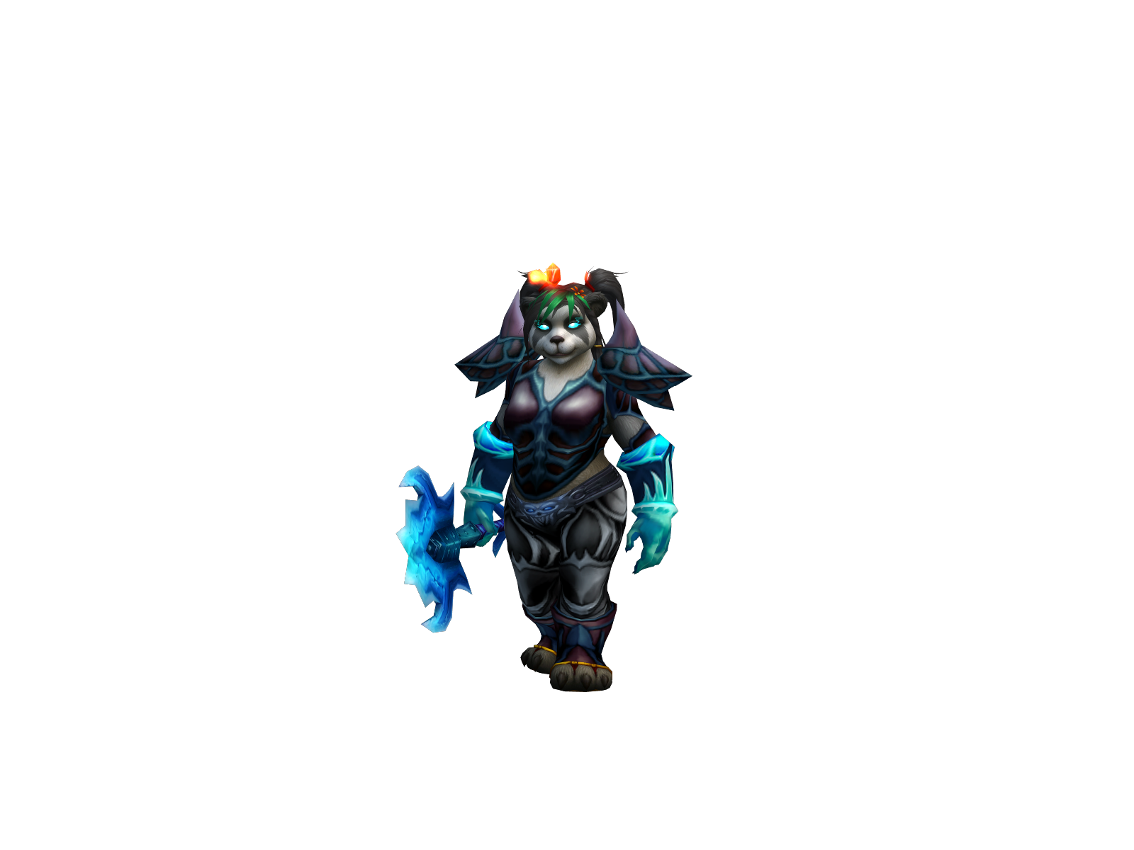Pandacap 3D character render