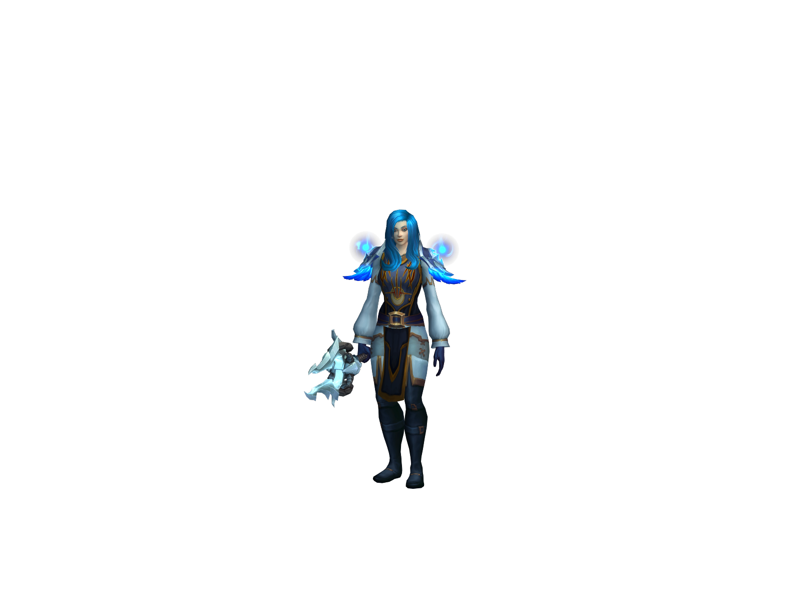 Cryofreeze 3D character render
