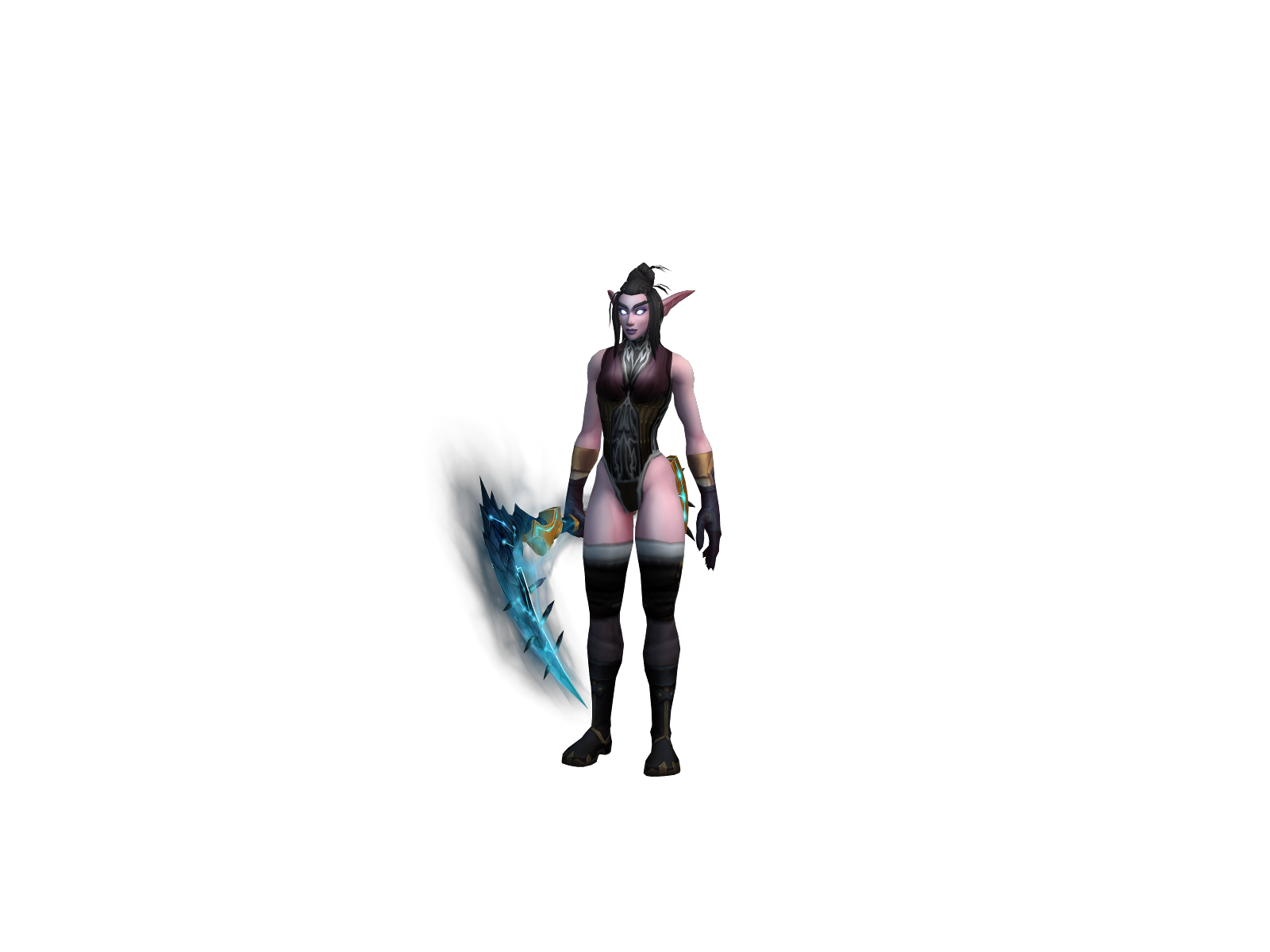 Mneka 3D character render