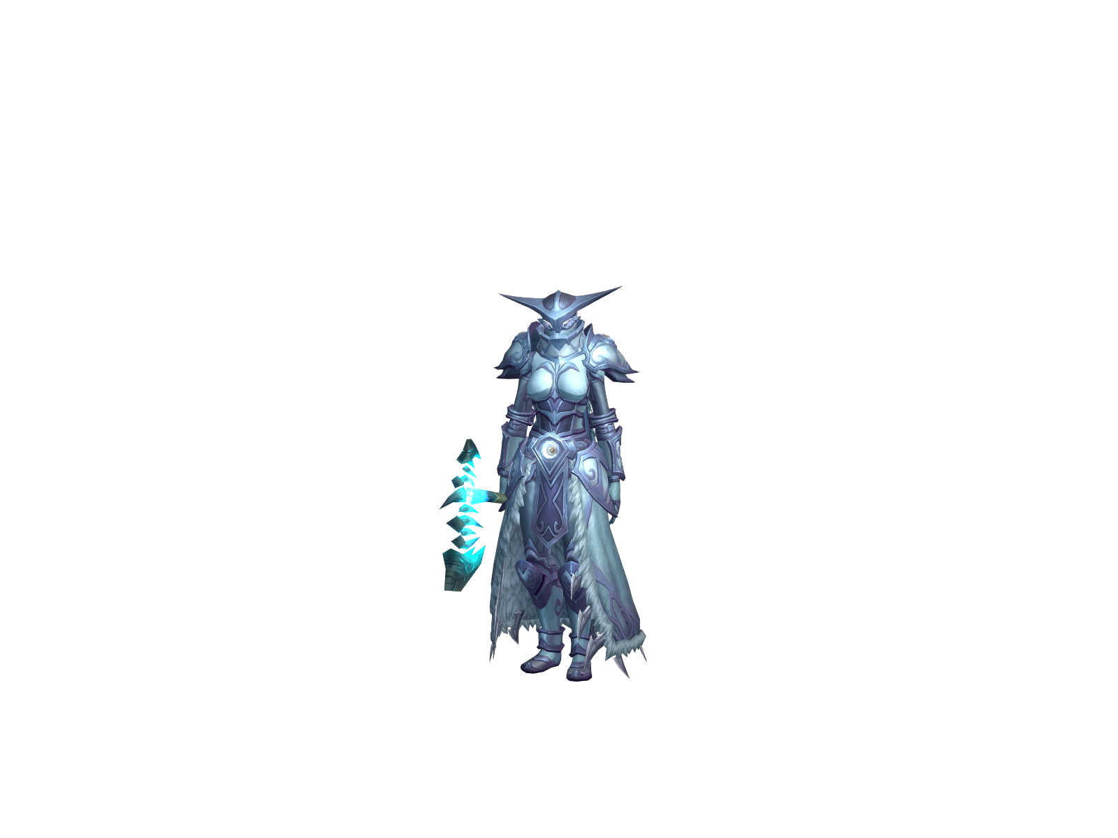 Søsterfaxe 3D character render