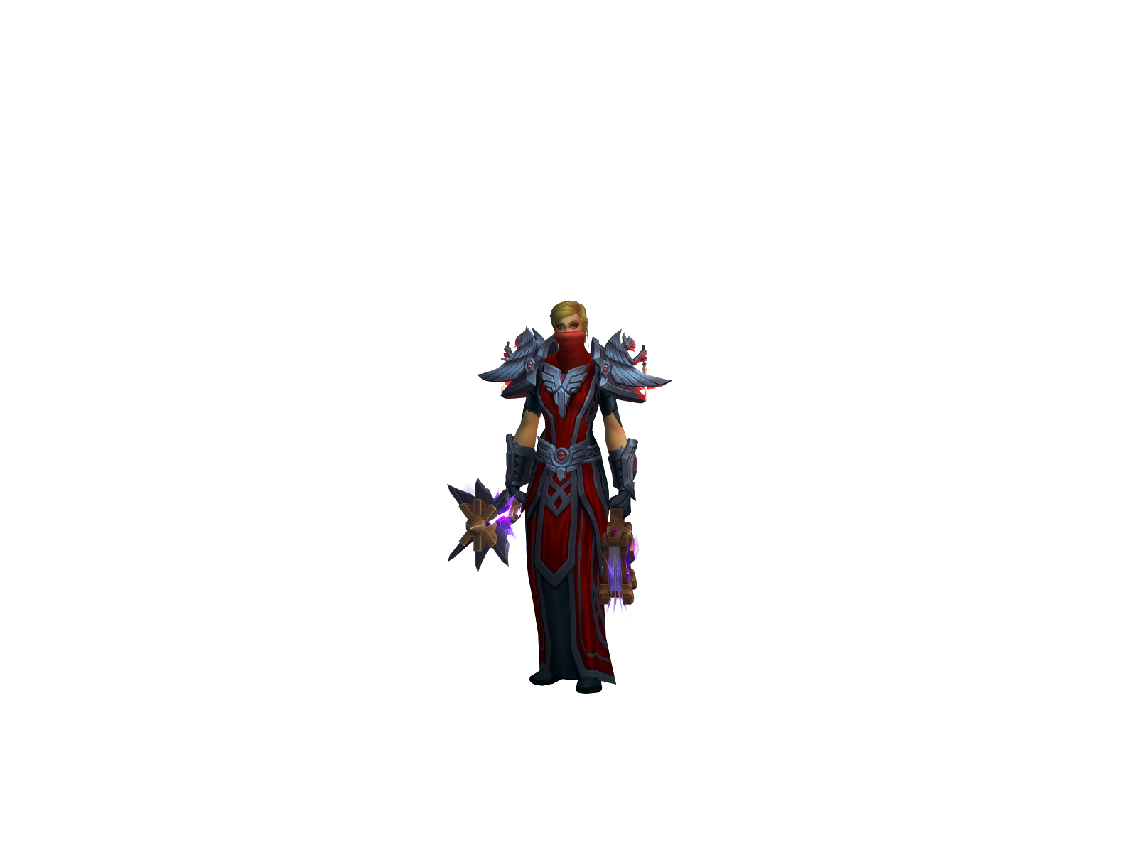 Yamespriest 3D character render