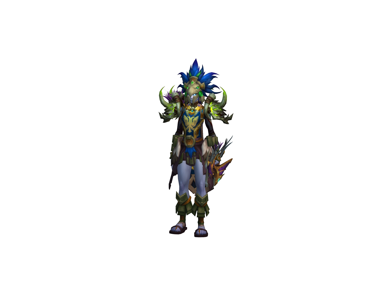 Zourar 3D character render