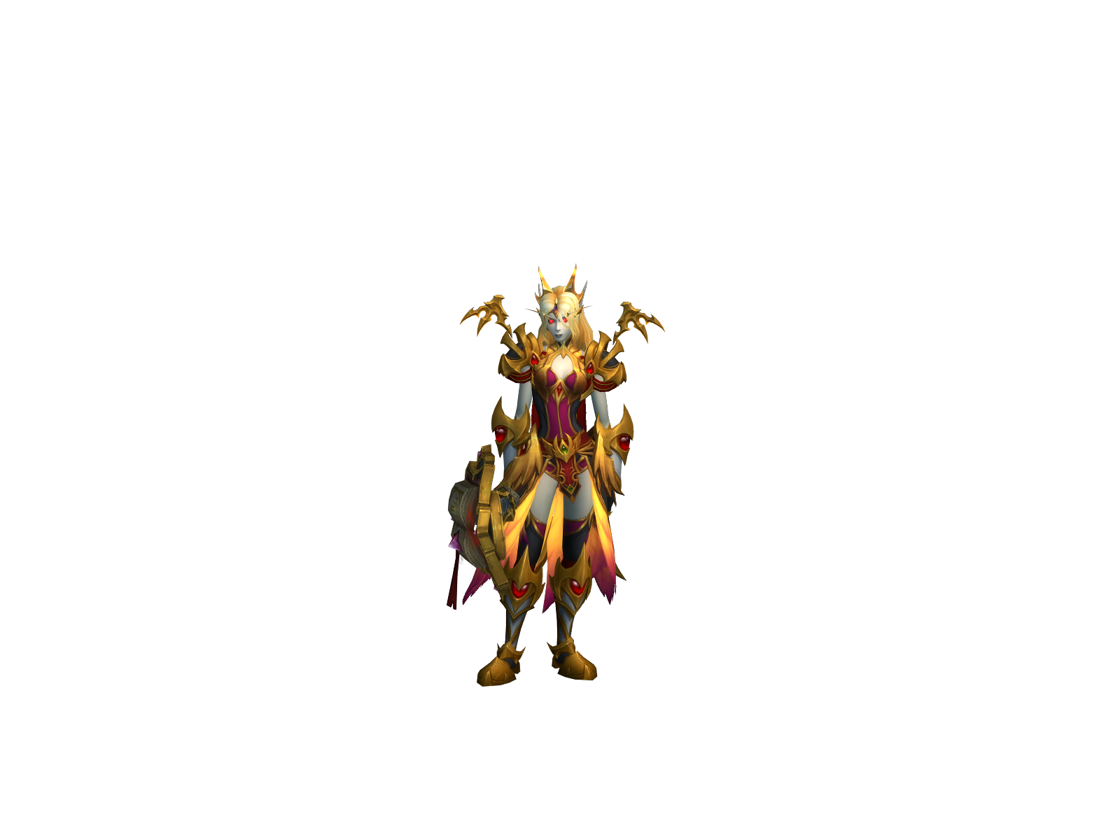 Praising 3D character render