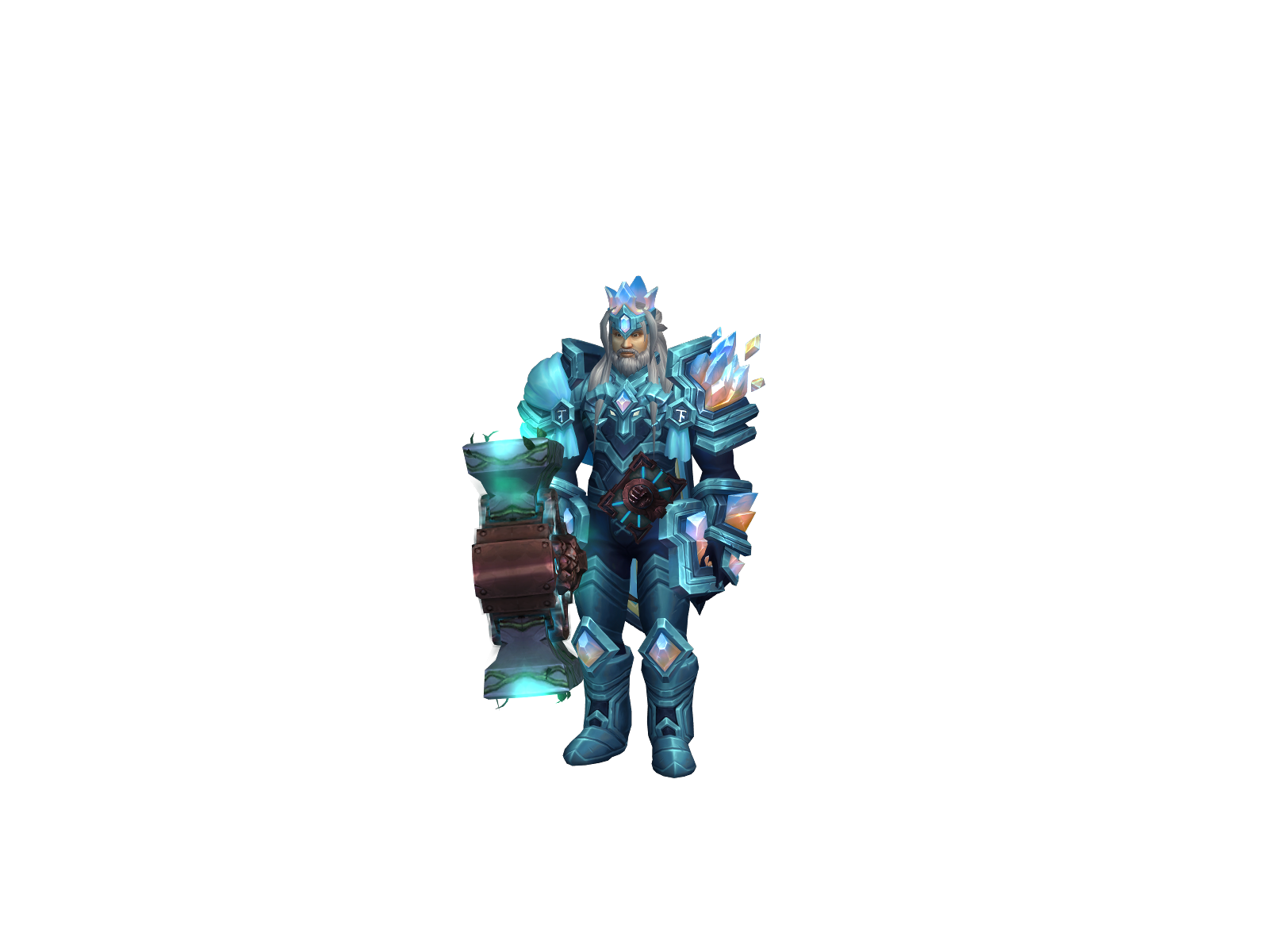 Achaemenes 3D character render