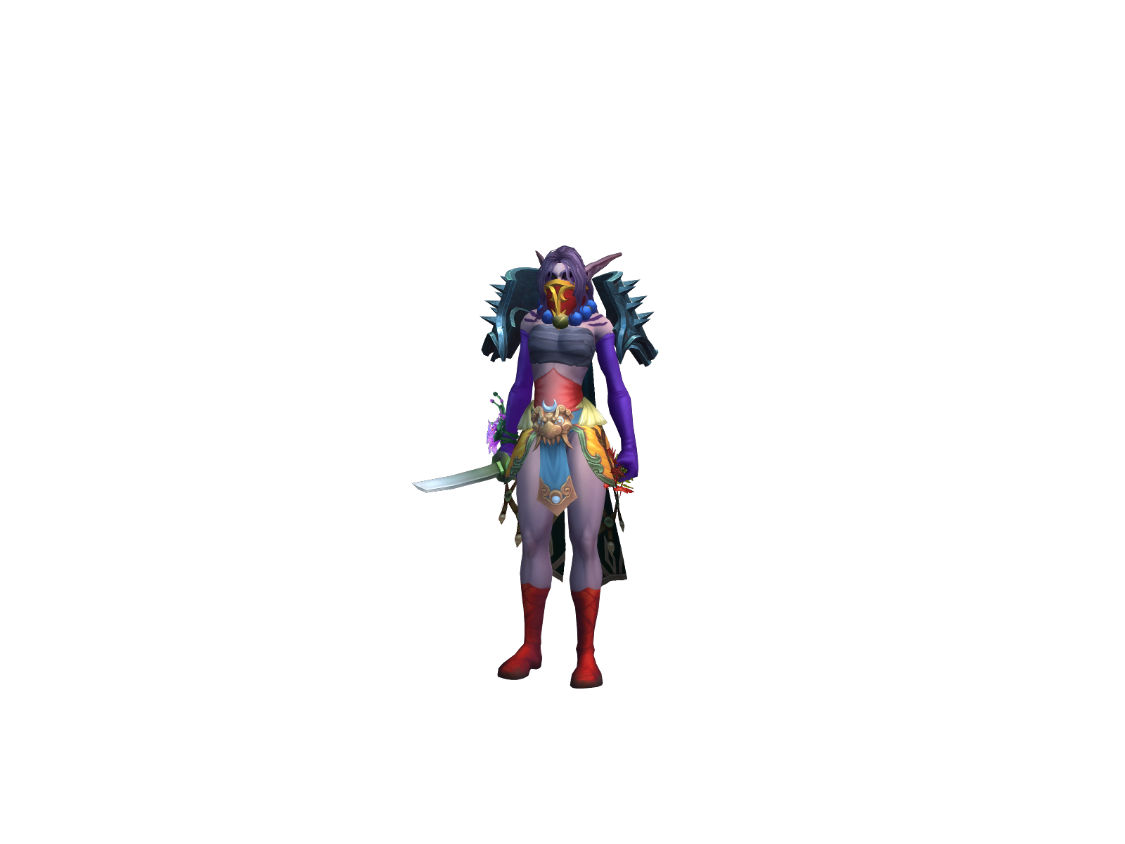 Brokendelf 3D character render