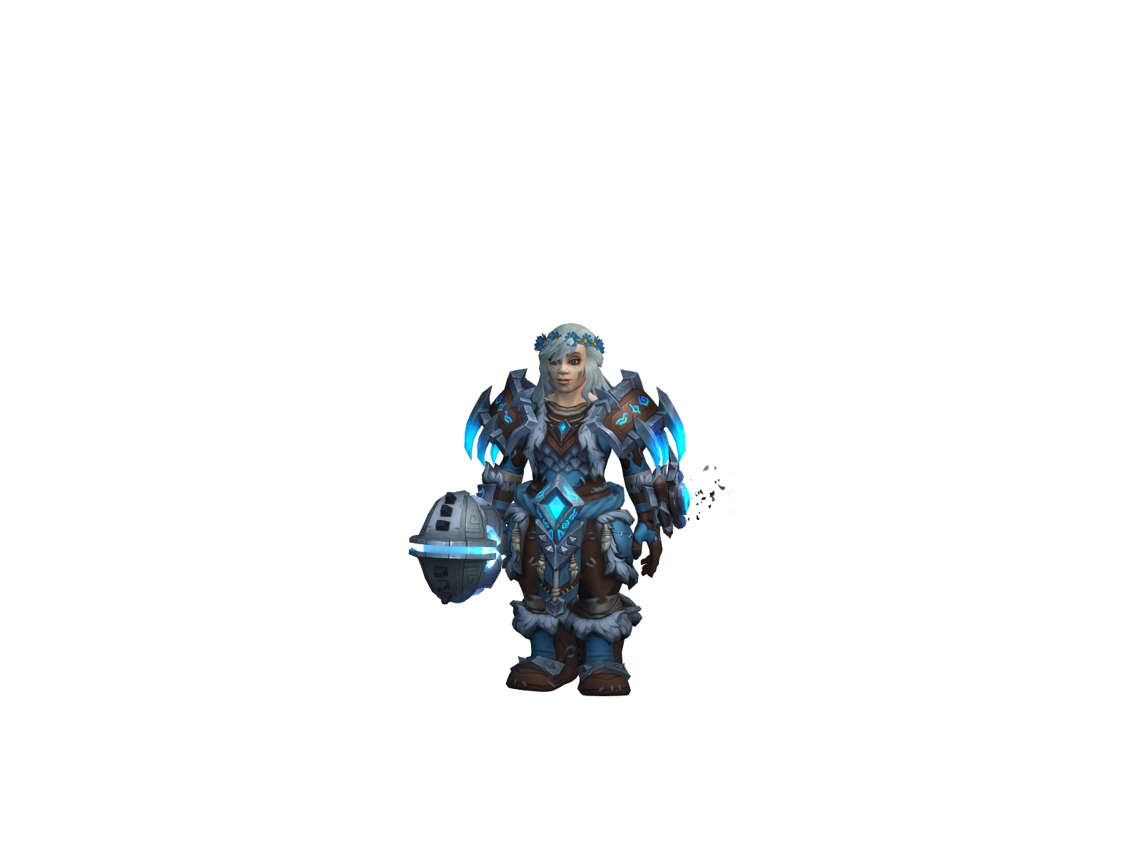 Daurie 3D character render