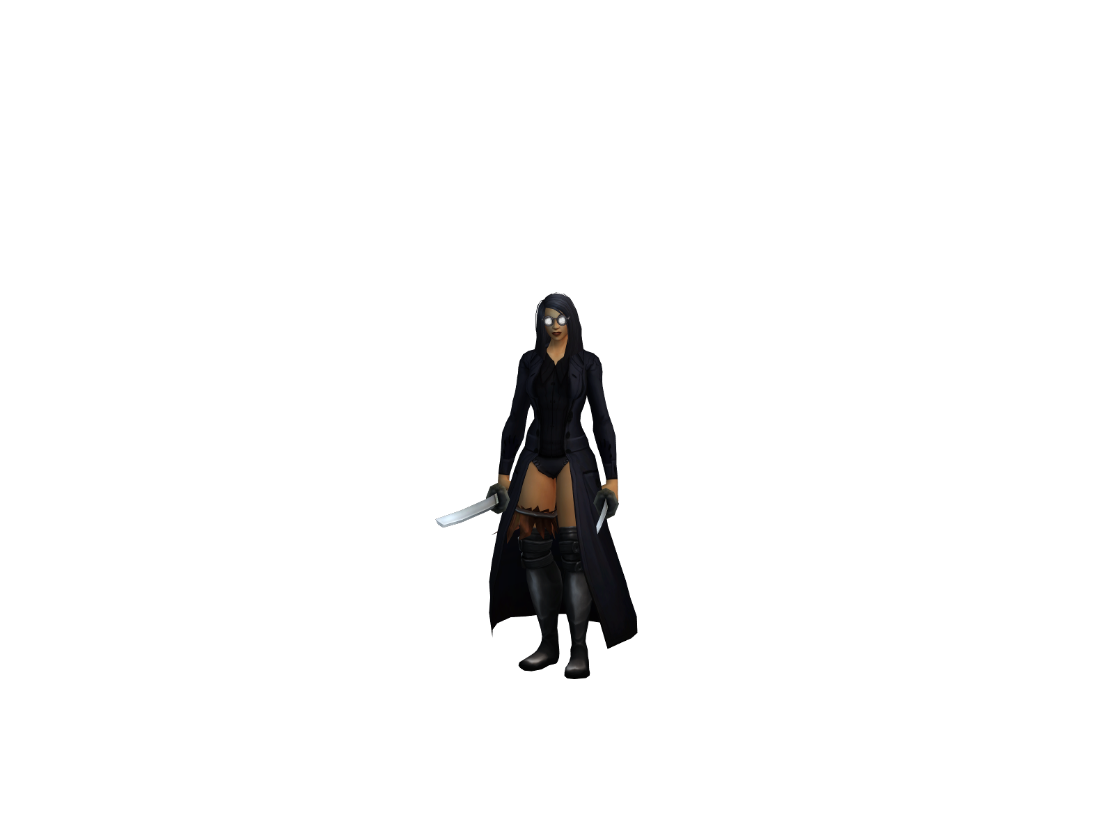 Widowgirl 3D character render