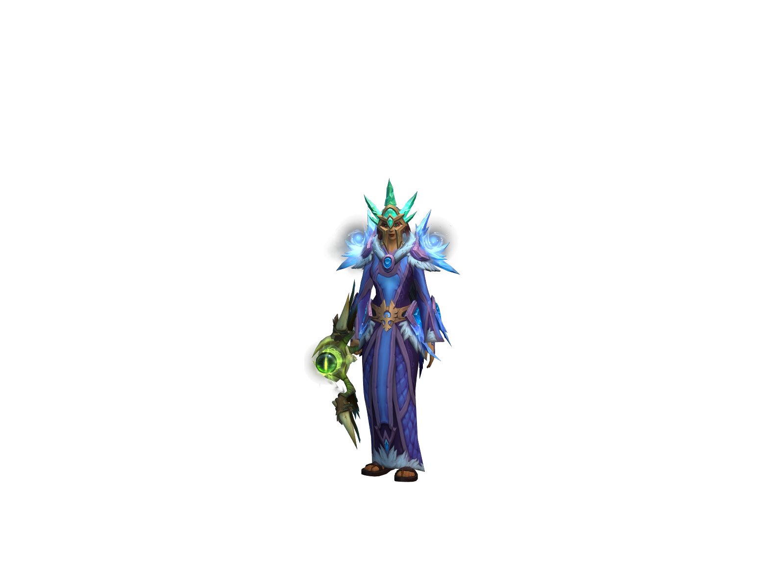 Blinkered 3D character render