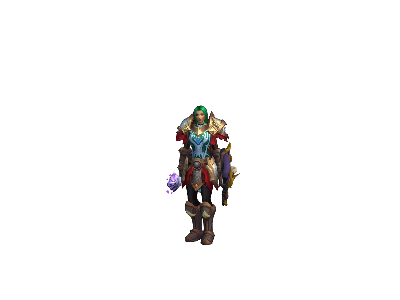 Purpleshock 3D character render