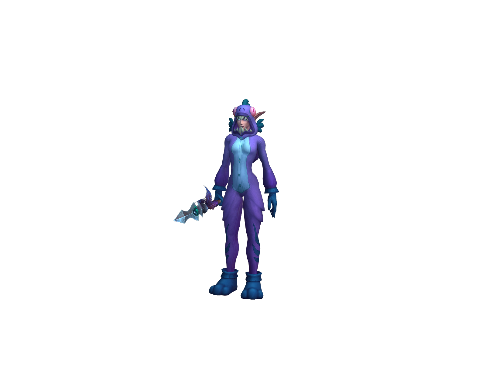 Mualiltae 3D character render