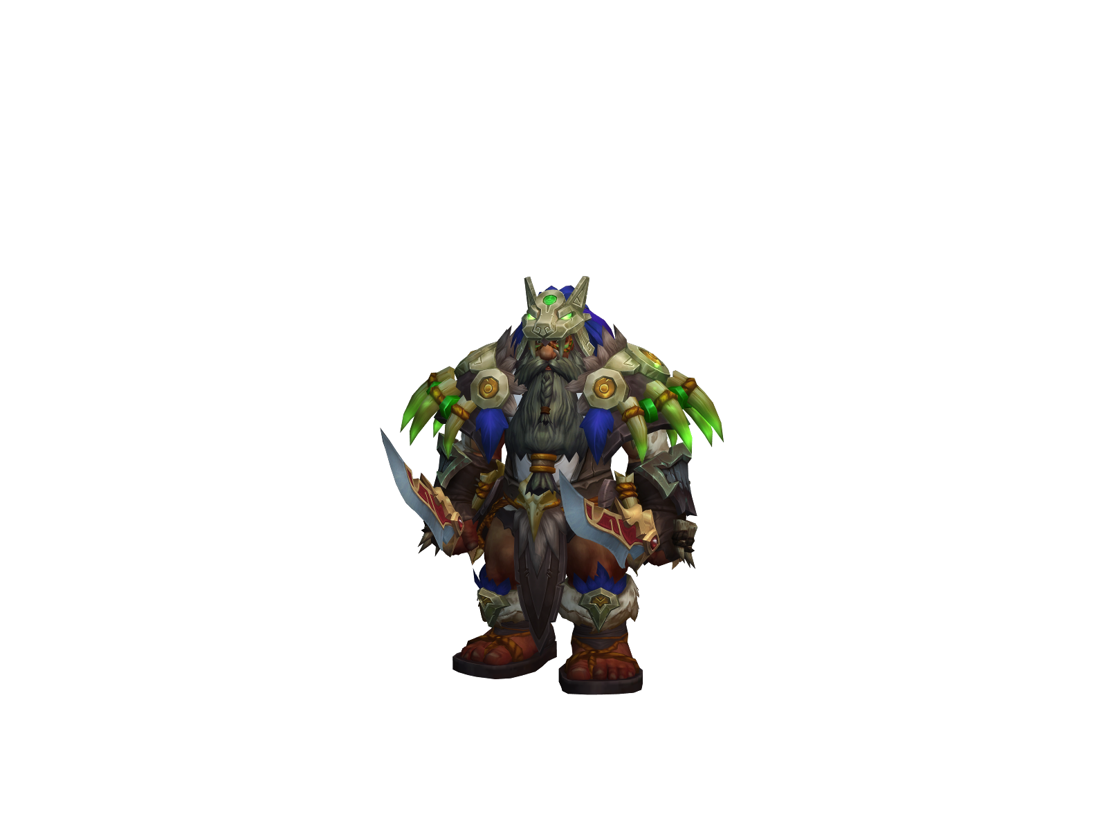 Wellyoubald 3D character render