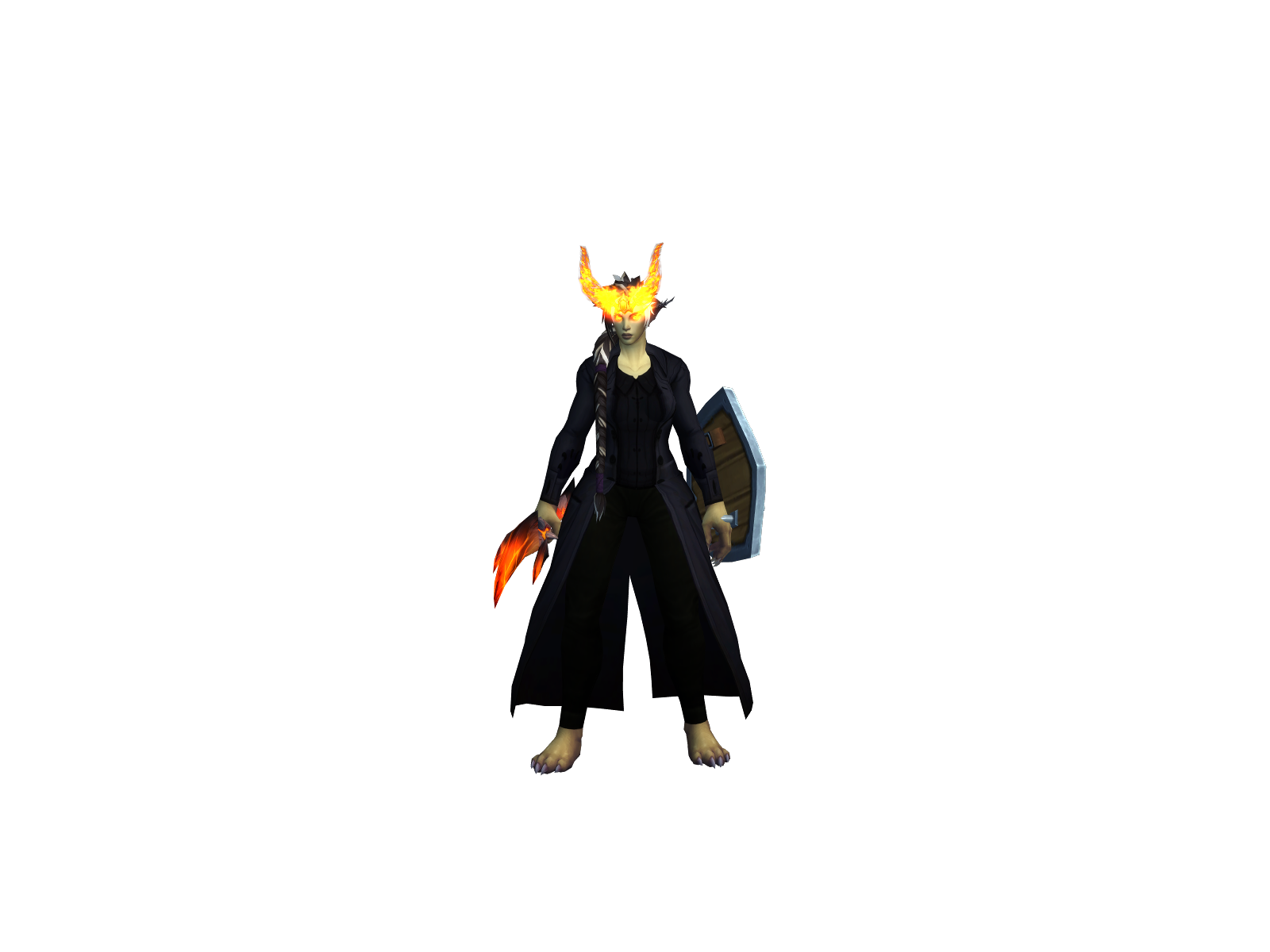 Vilencia 3D character render