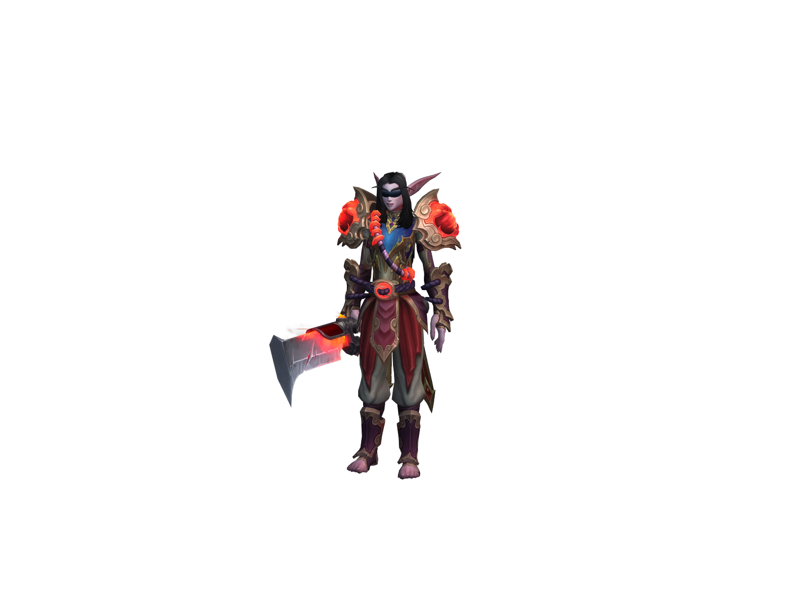 Vylerria 3D character render