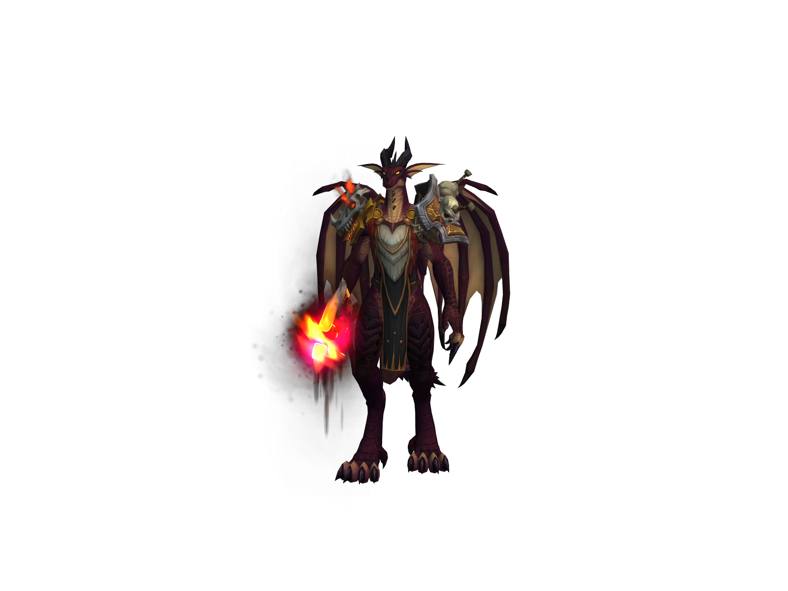 Dracaustic 3D character render