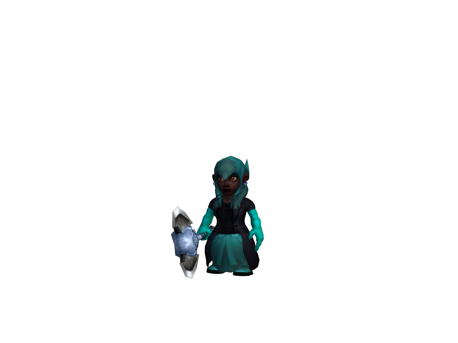 Blxckwizxrd 3D character render