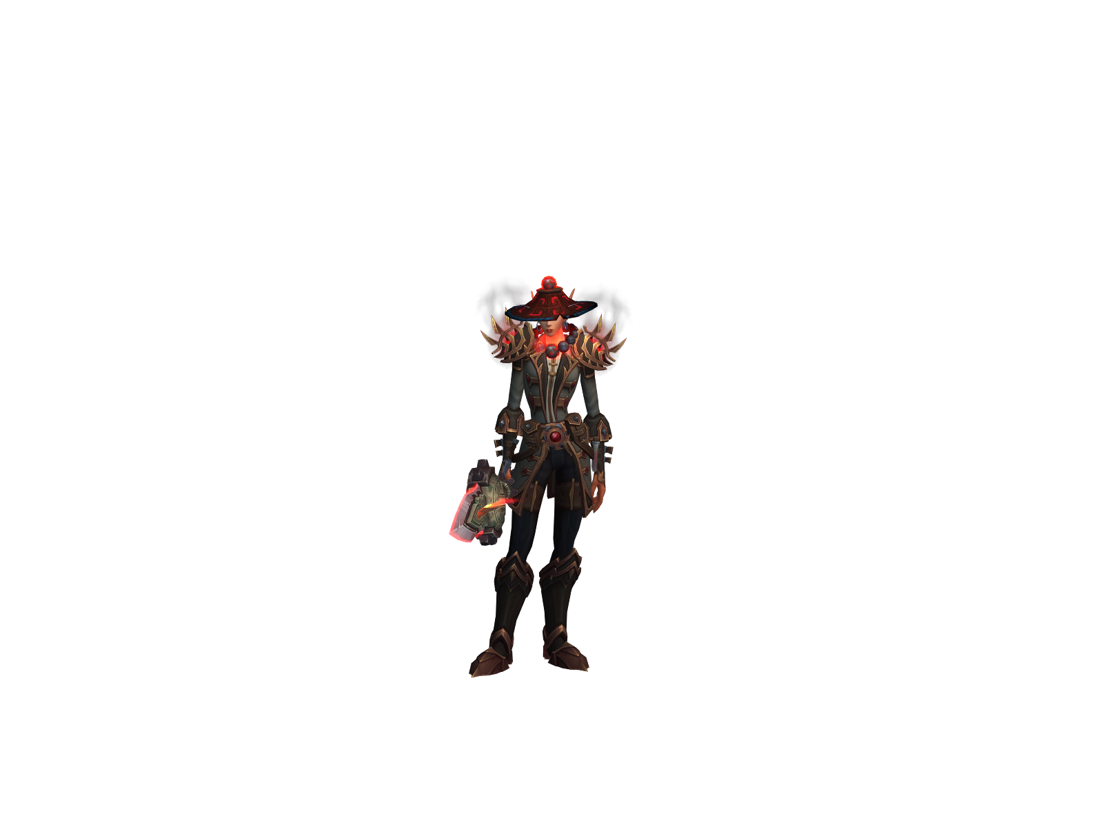 Paracetduo 3D character render