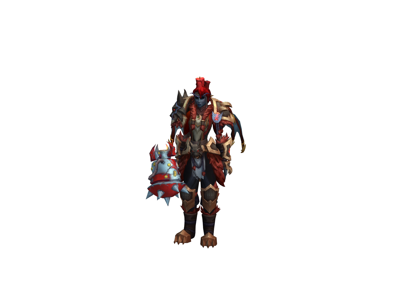 Fluvbearform 3D character render