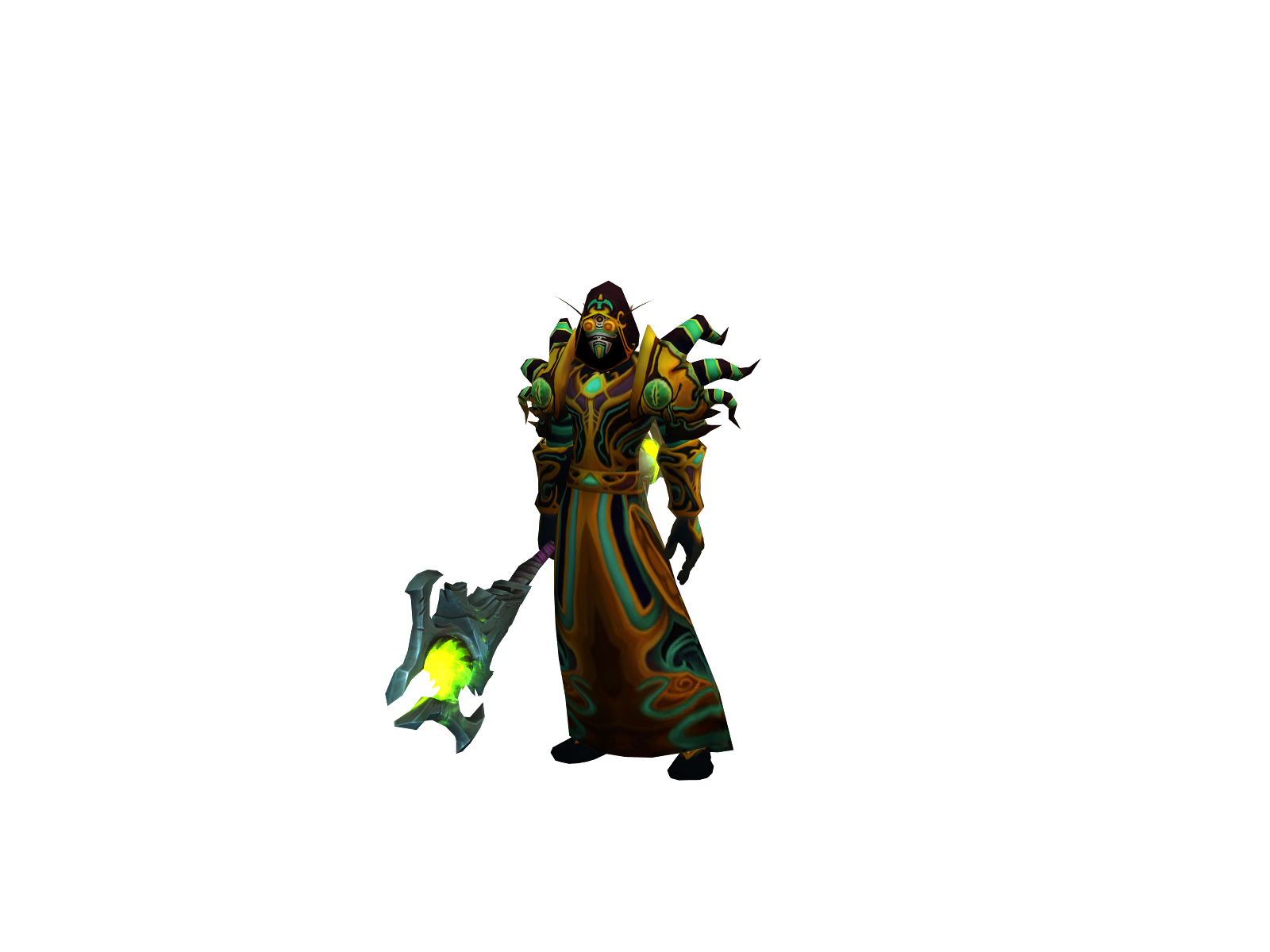 Teflonism 3D character render
