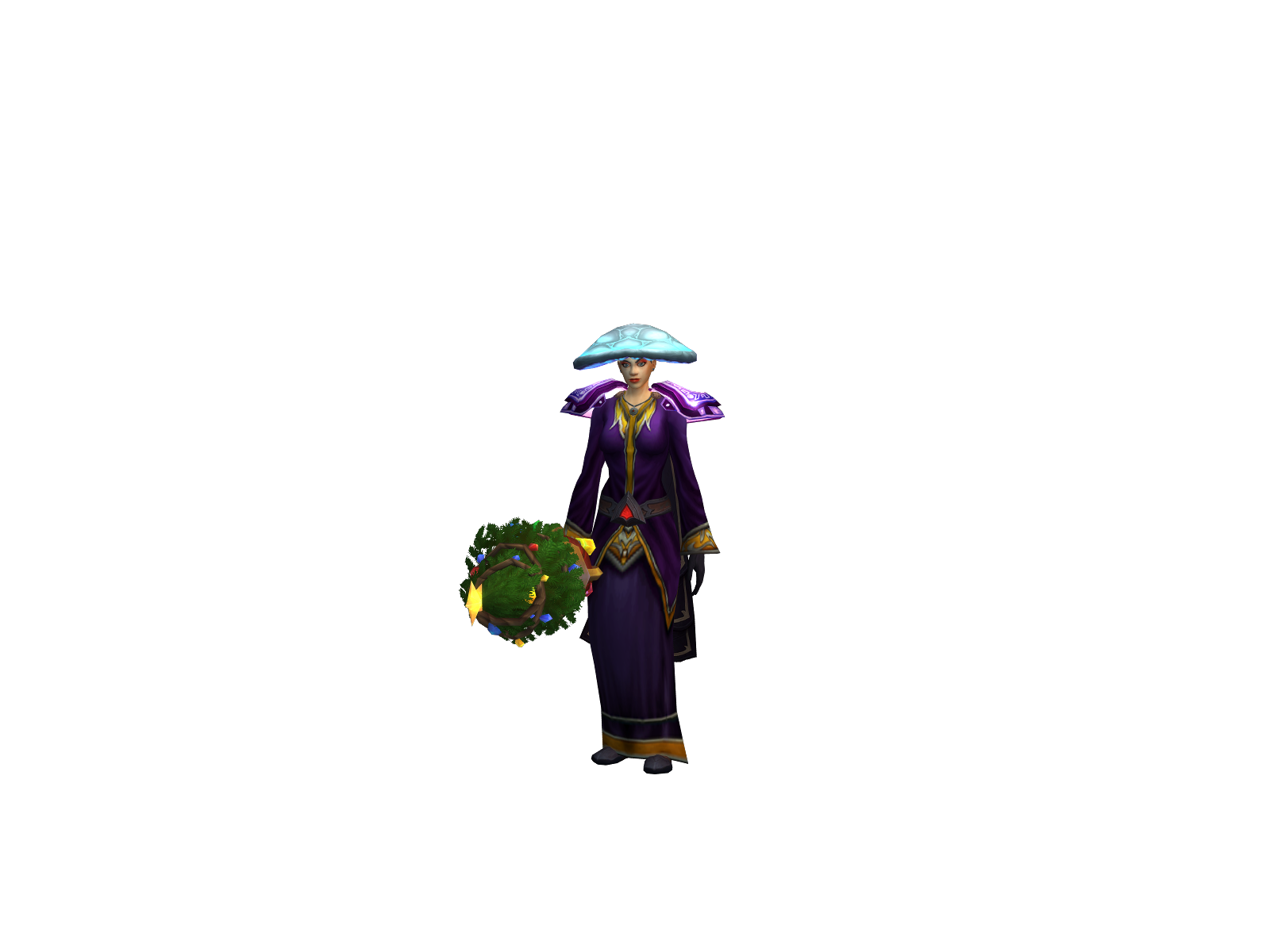 Gulsnöboll 3D character render