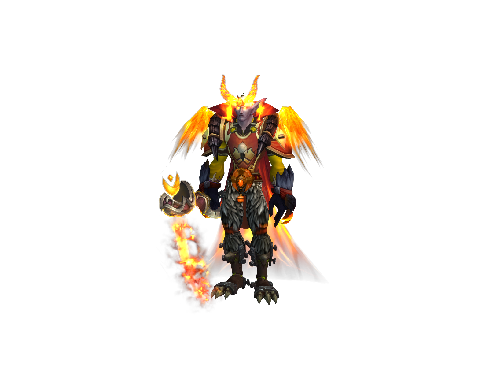 Firefangs 3D character render