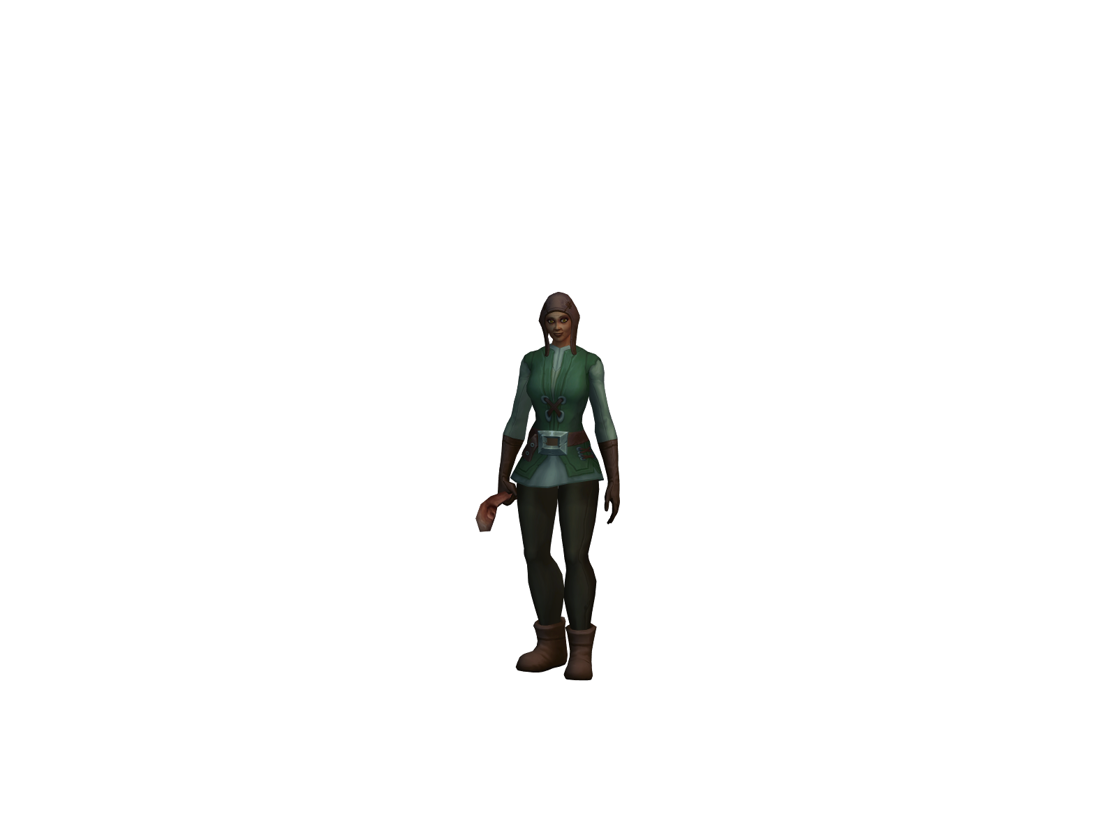 Watrmelniqua 3D character render