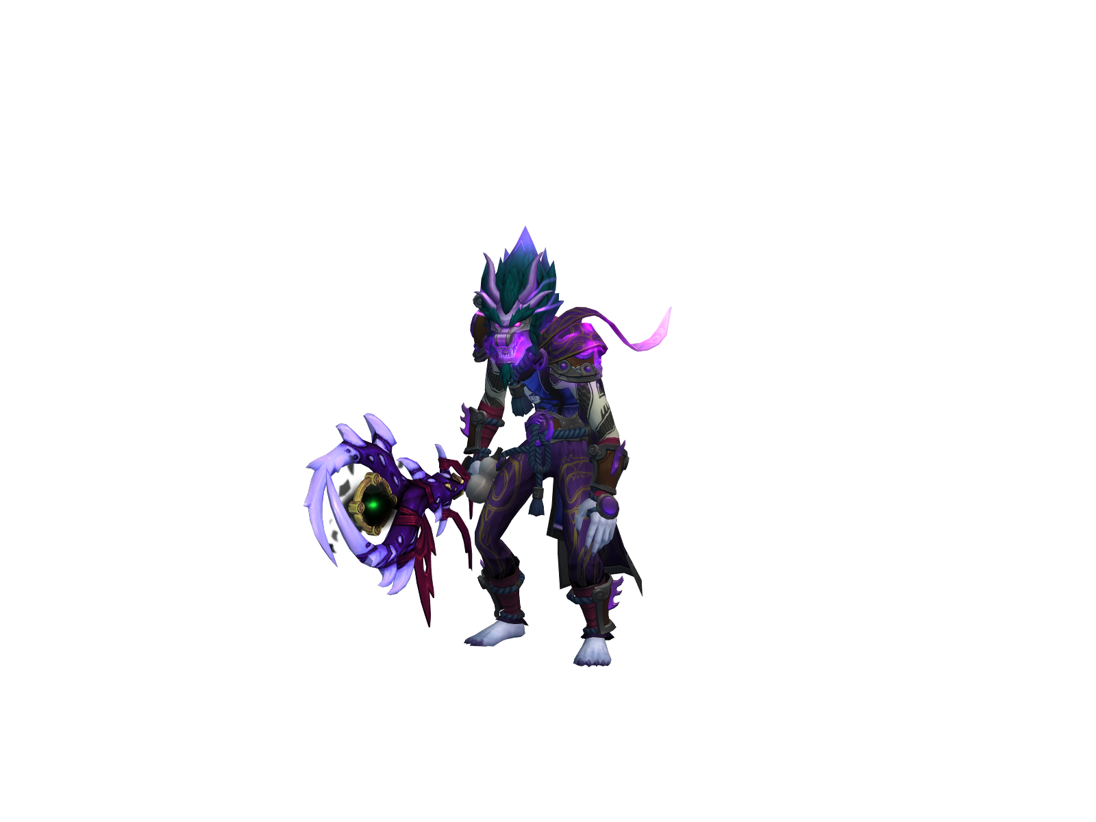 Xlomonk 3D character render