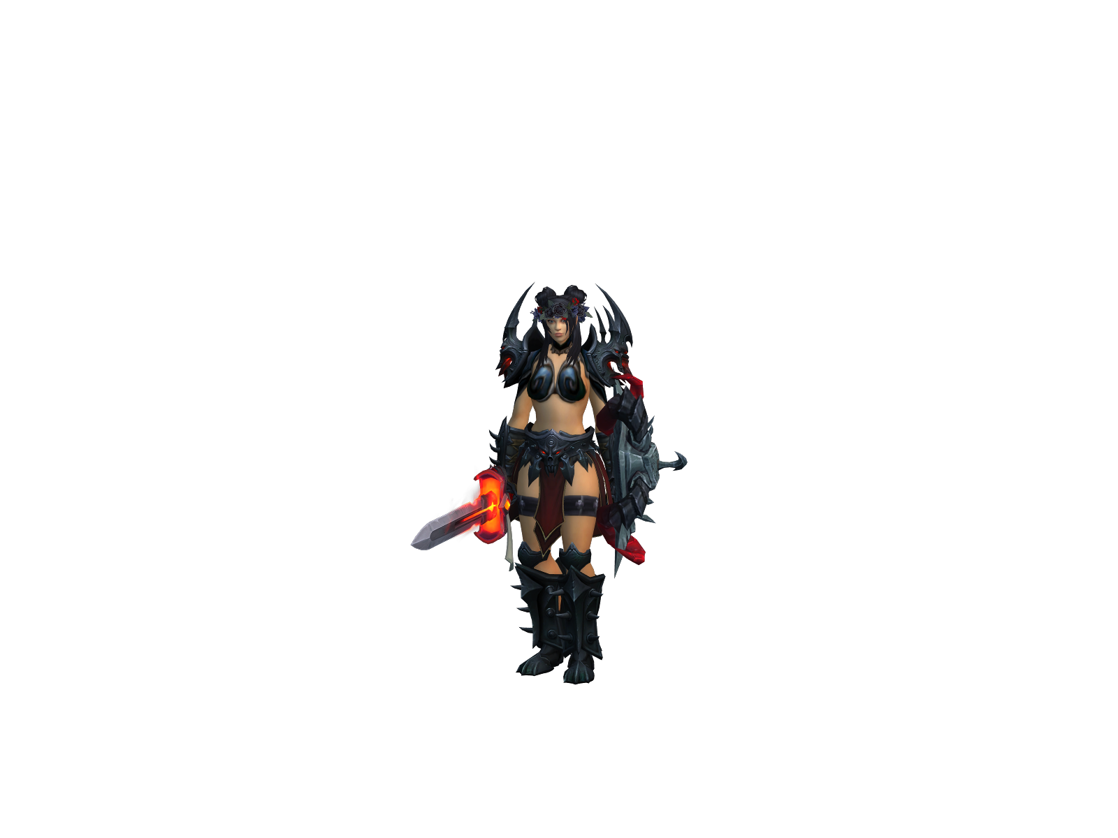 Enyrå 3D character render