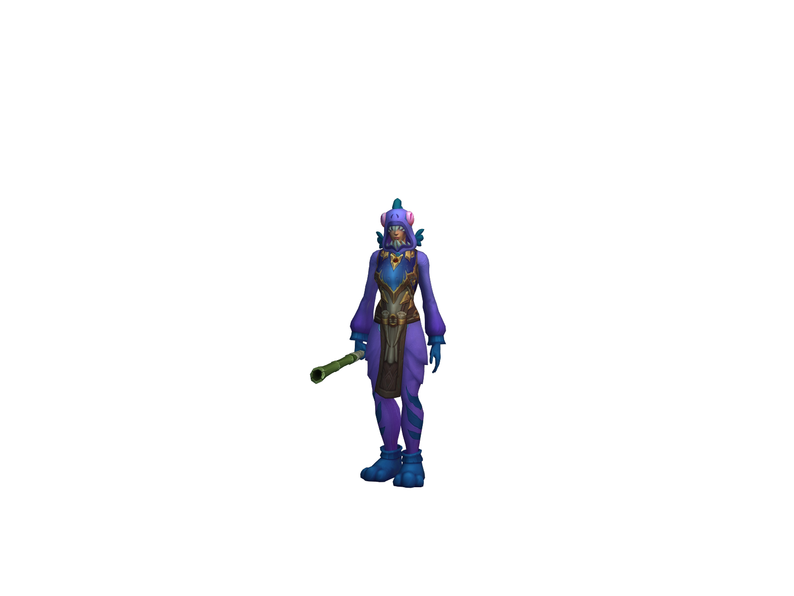 Blinksac 3D character render