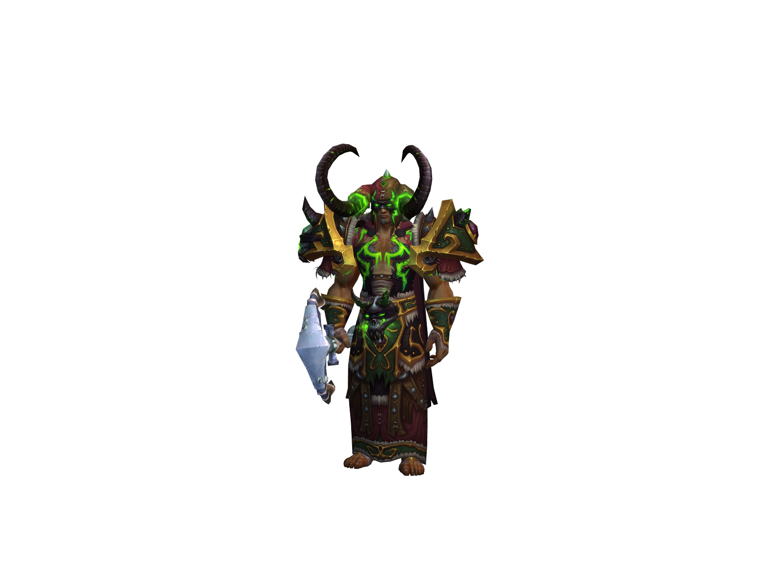 Corruption 3D character render