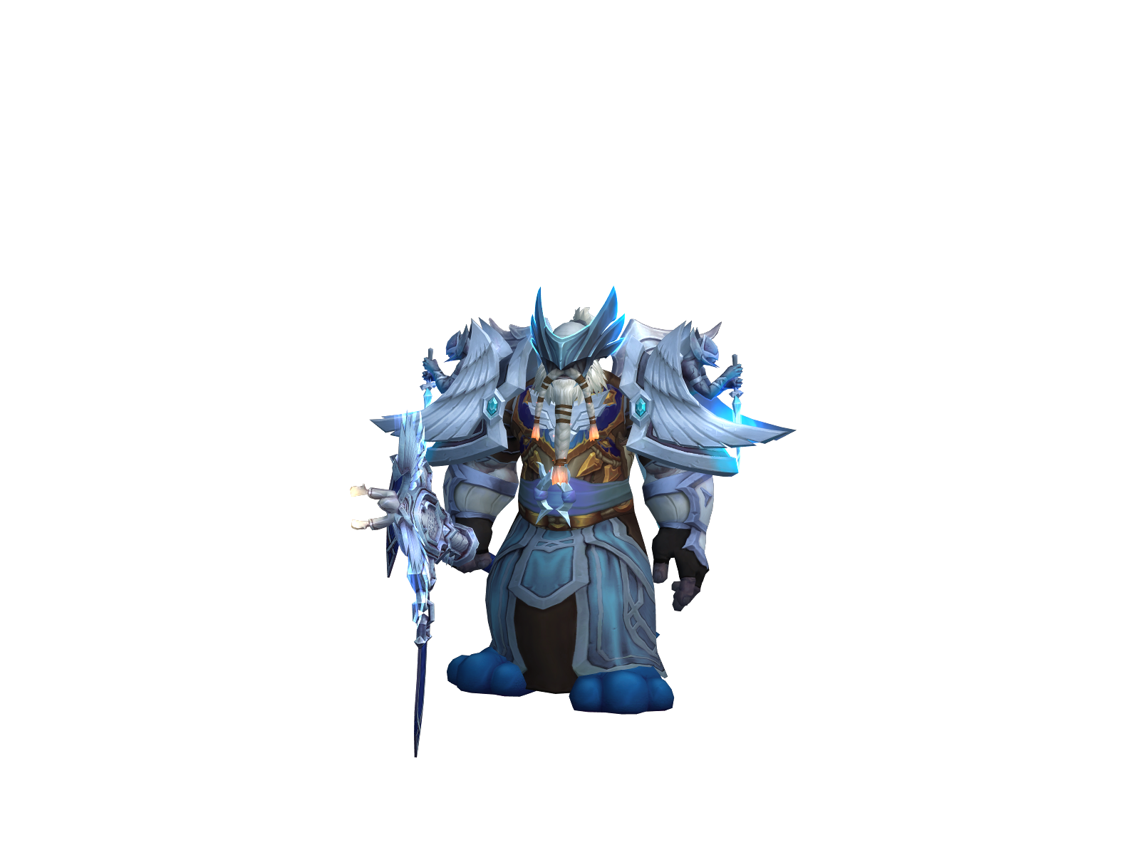 Mewtopriest 3D character render
