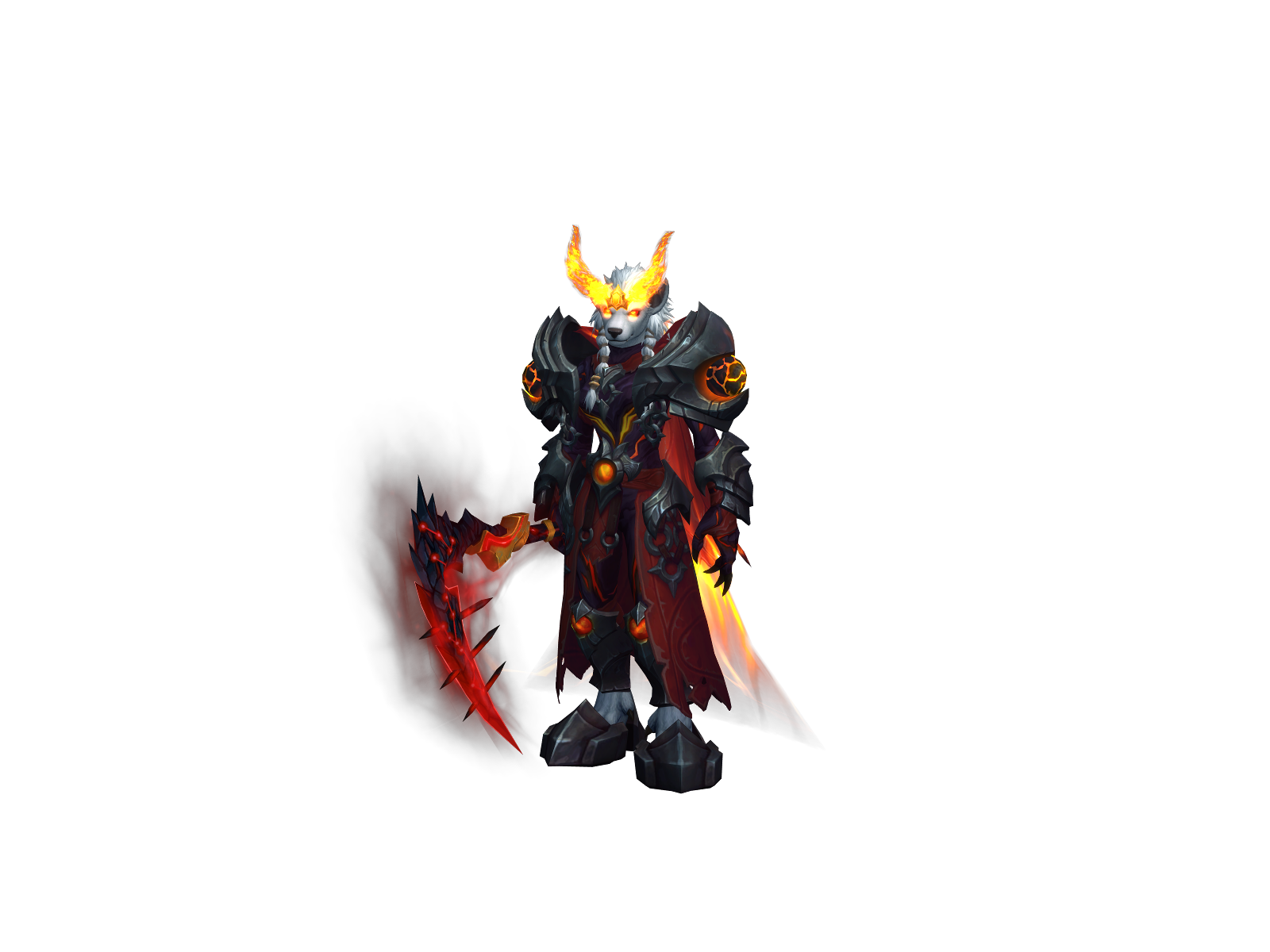 Blâkî 3D character render