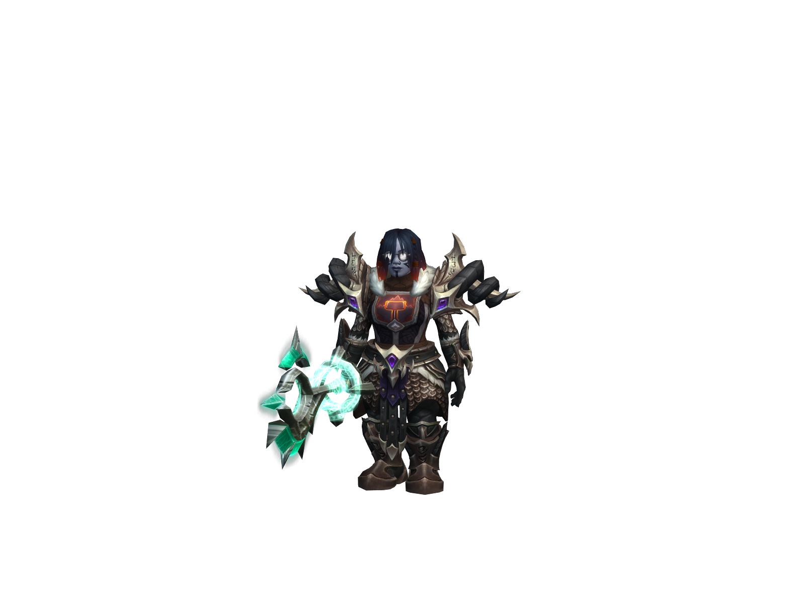 Darkhierro 3D character render